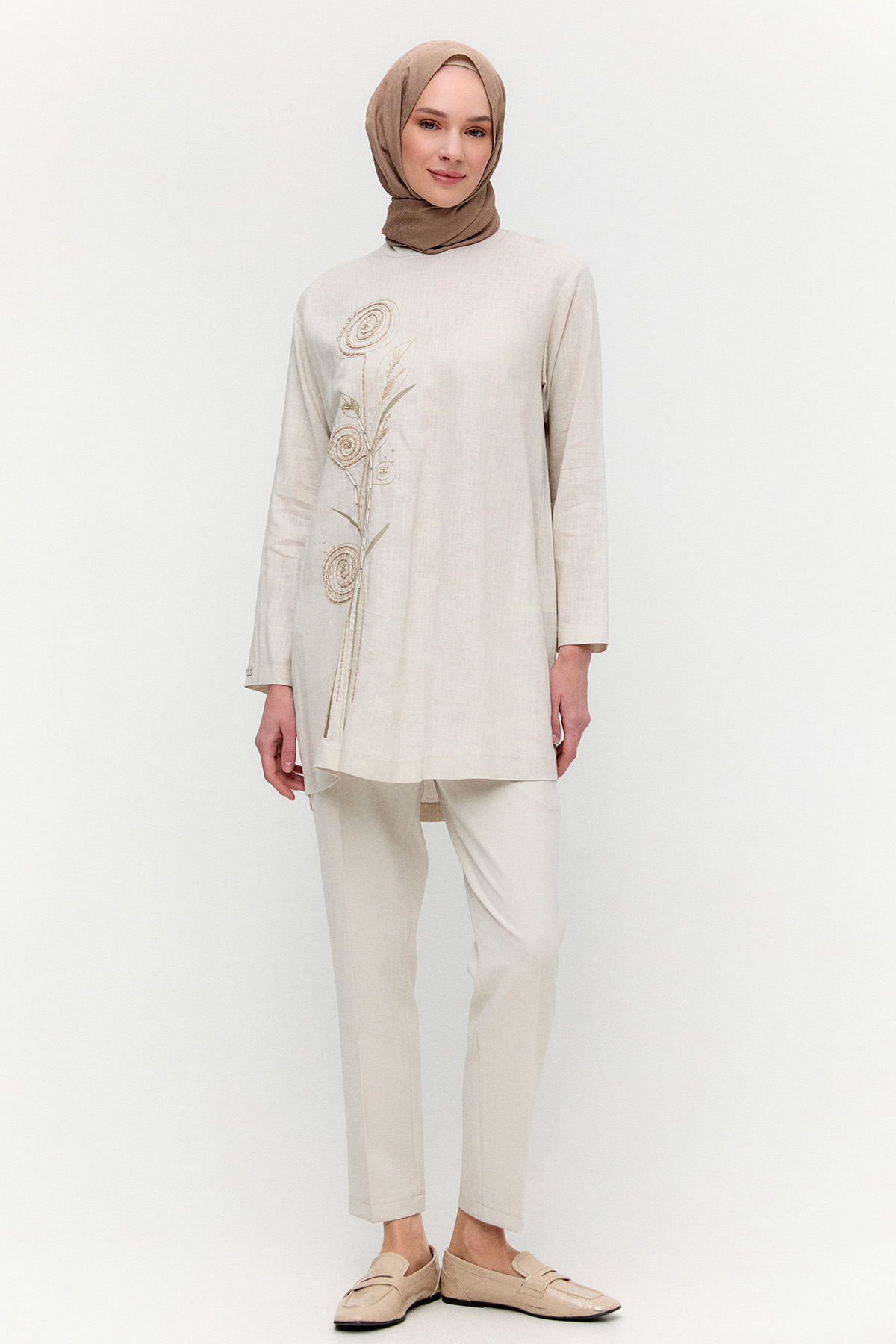 Doğal Kumaşlı Tunik, Tesettür Giyim