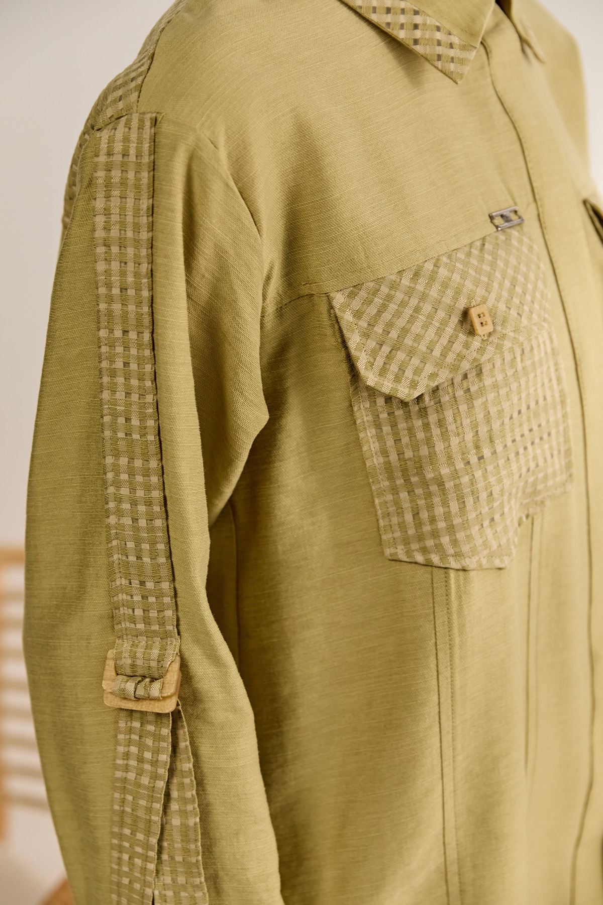 Kargo Cepli File Detaylı Tunik, Tesettür Giyim