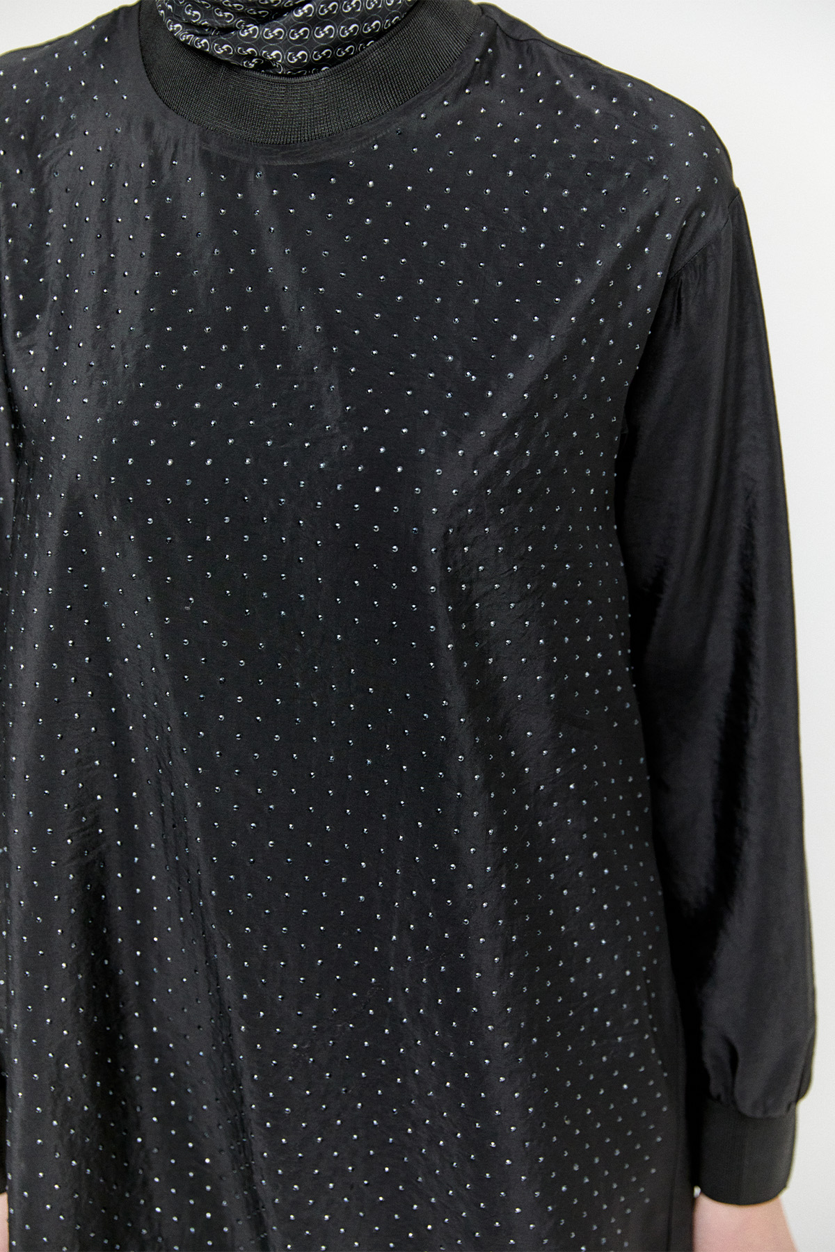 Hotfix Baskılı Paraşüt Tunik, Tesettür Giyim