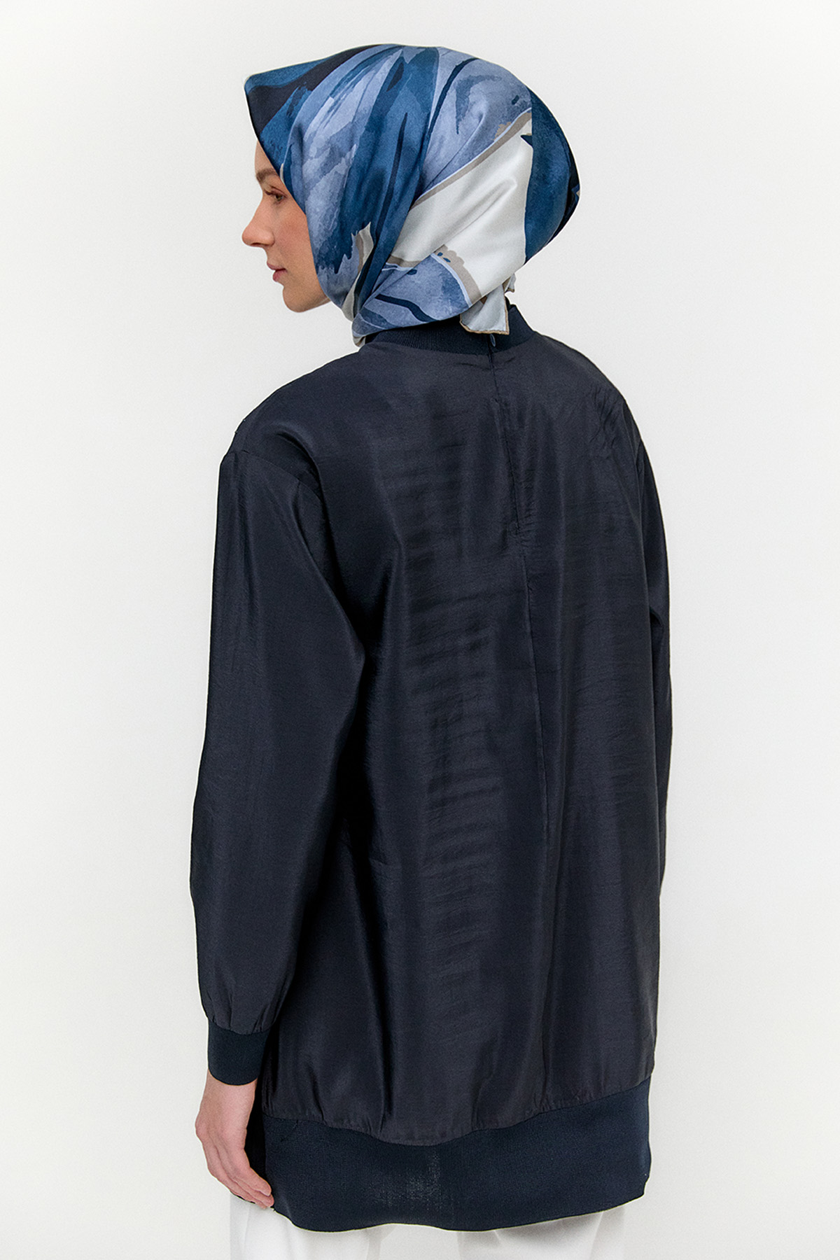 Hotfix Baskılı Paraşüt Tunik, Tesettür Giyim