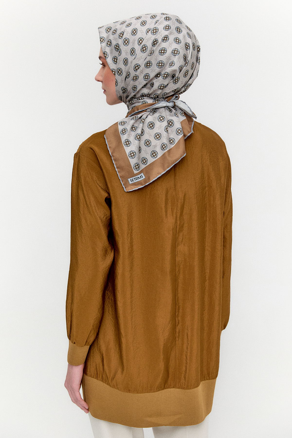 Hotfix Baskılı Paraşüt Tunik, Tesettür Giyim