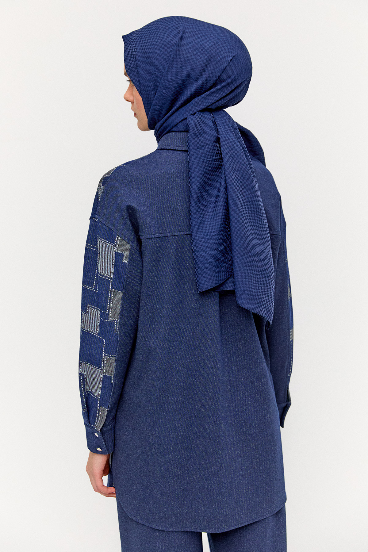 Blok Desenli Tunik, Tesettür Giyim