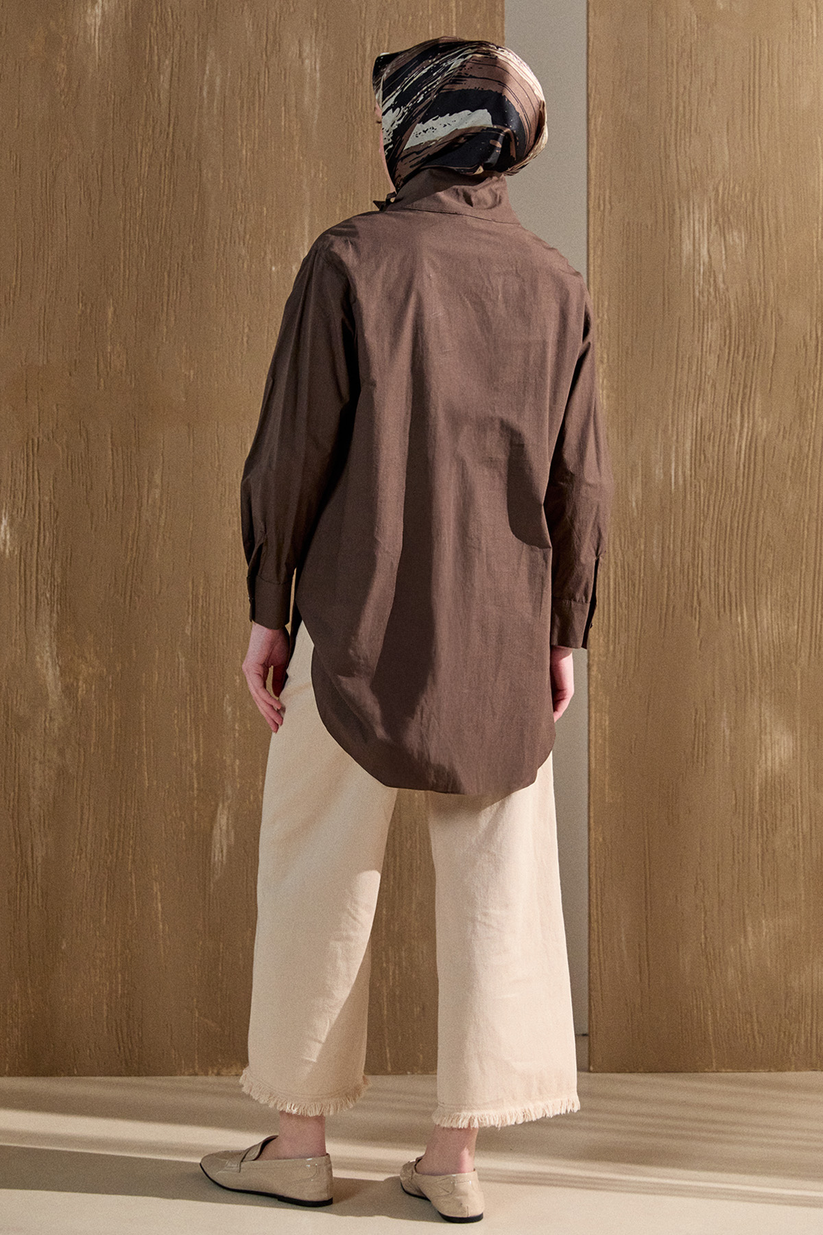 Yüksek Yakalı Pamuk Tunik, Tesettür Giyim