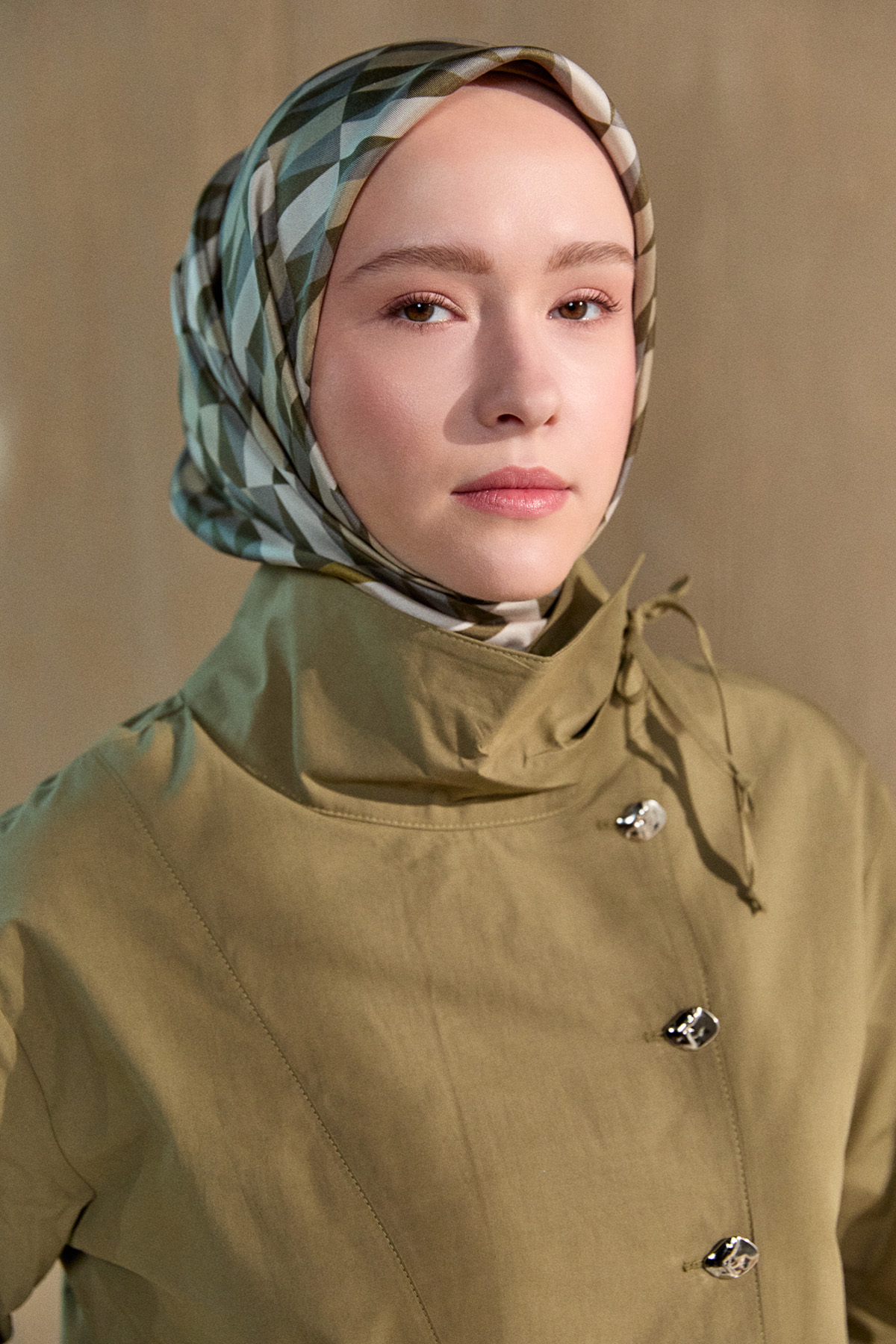 Yüksek Yakalı Pamuk Tunik, Tesettür Giyim