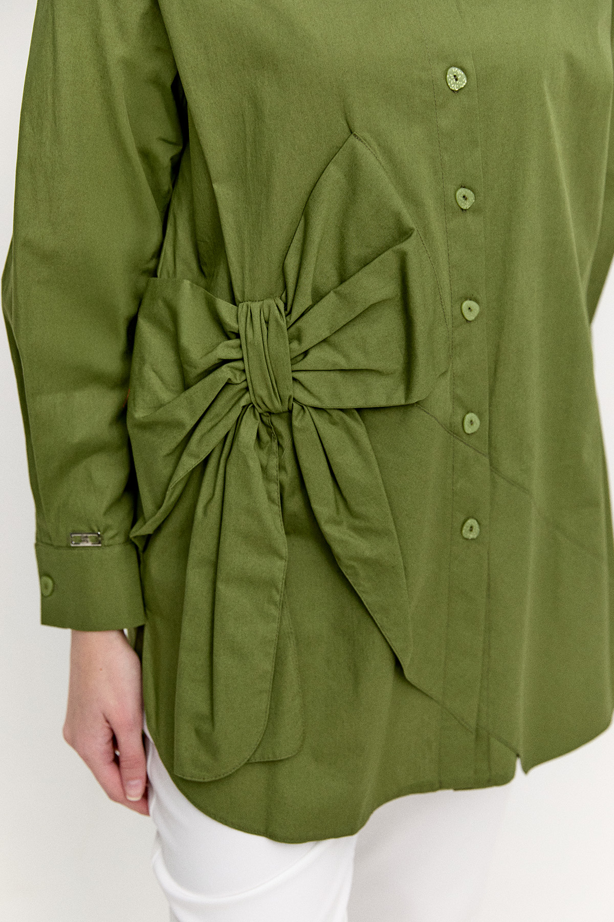 Fiyonklu Pamuk Tunik, Tesettür Giyim