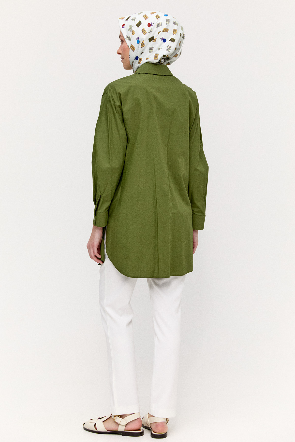 Fiyonklu Pamuk Tunik, Tesettür Giyim