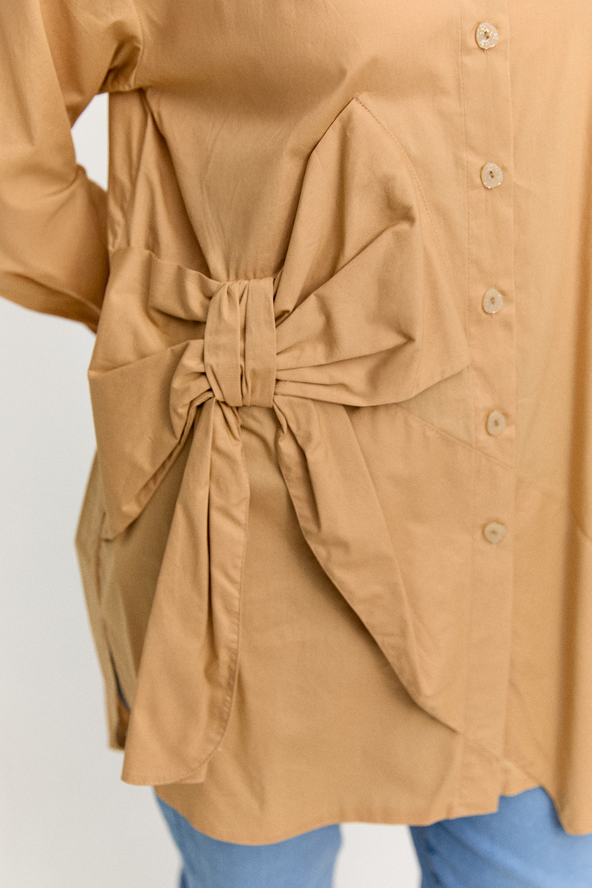 Fiyonklu Pamuk Tunik, Tesettür Giyim