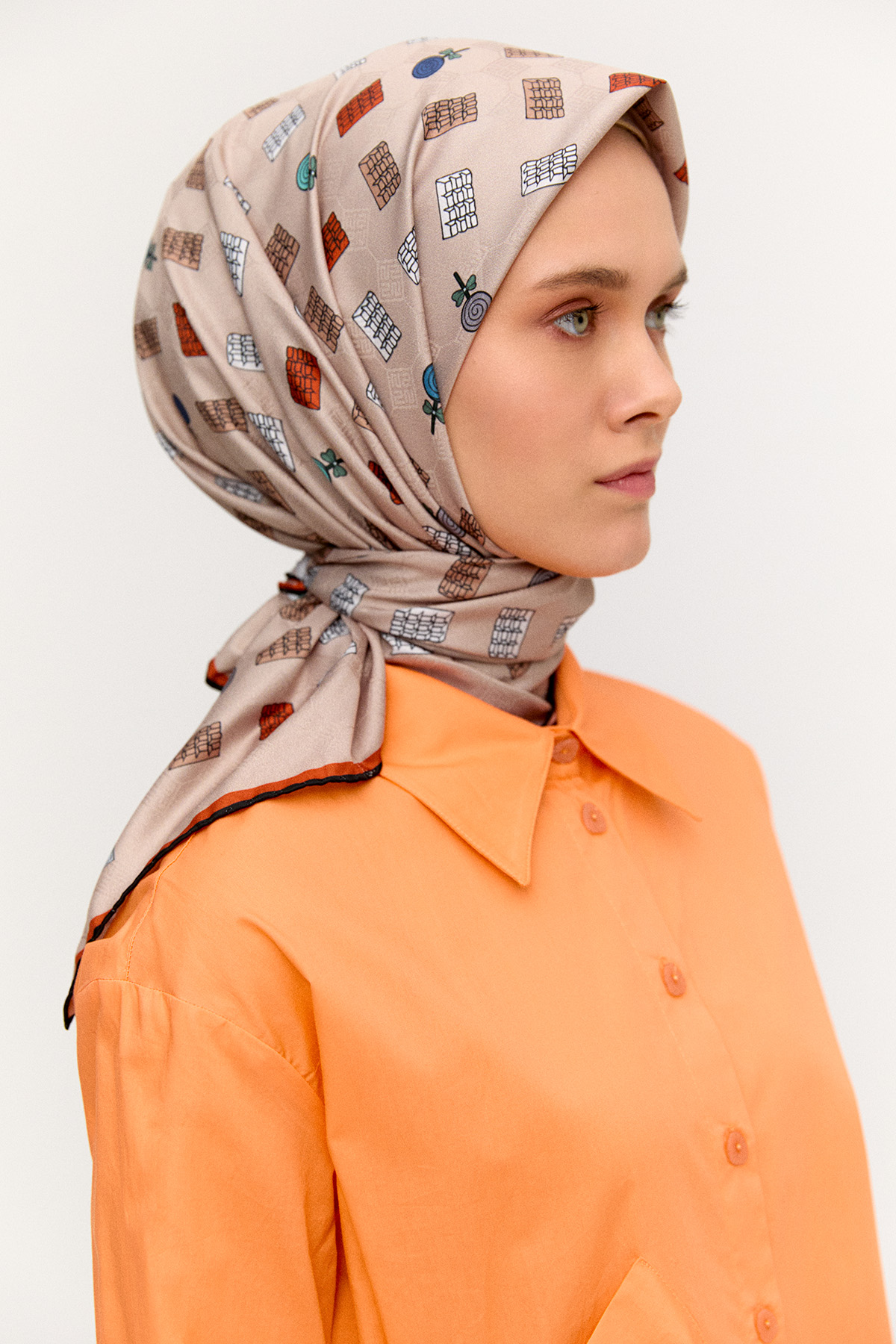 Fiyonklu Pamuk Tunik, Tesettür Giyim