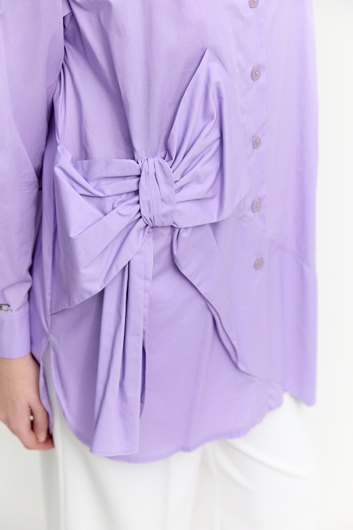 Fiyonklu Pamuk Tunik, Tesettür Giyim