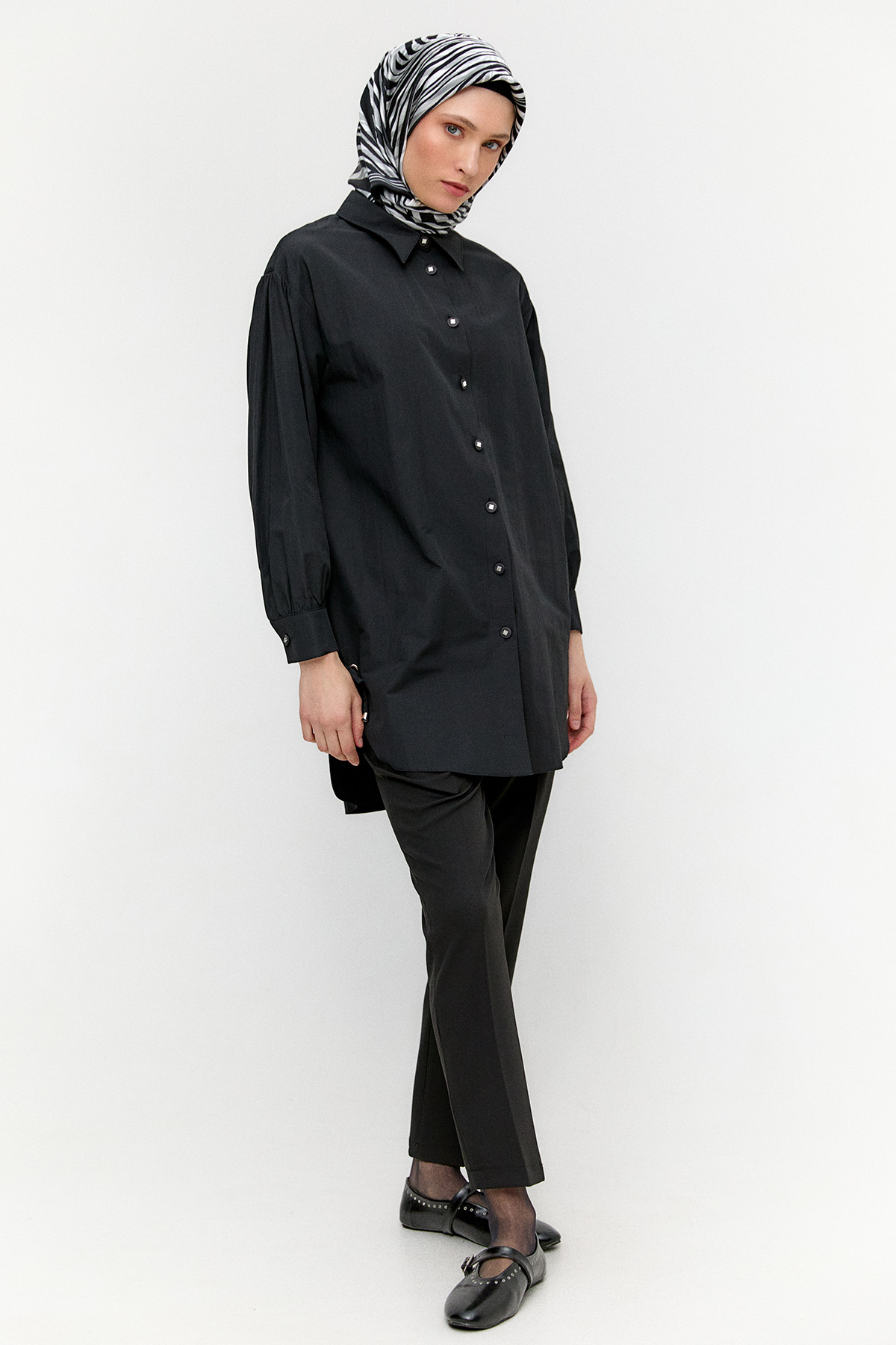 Bağcık Detaylı Tunik, Tesettür Giyim