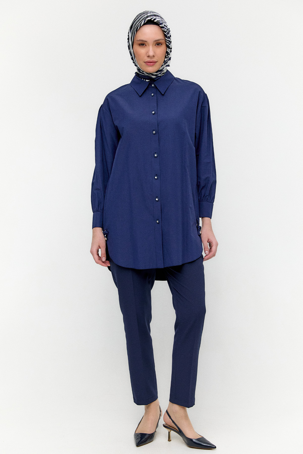 Bağcık Detaylı Tunik, Tesettür Giyim