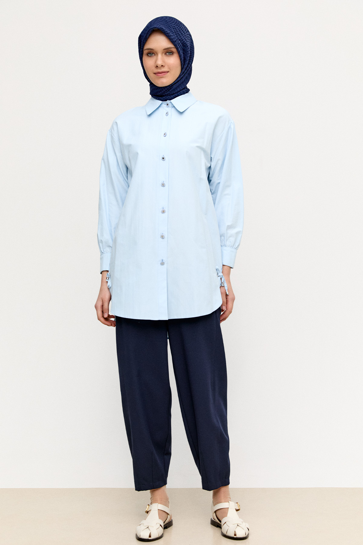 Bağcık Detaylı Tunik, Tesettür Giyim