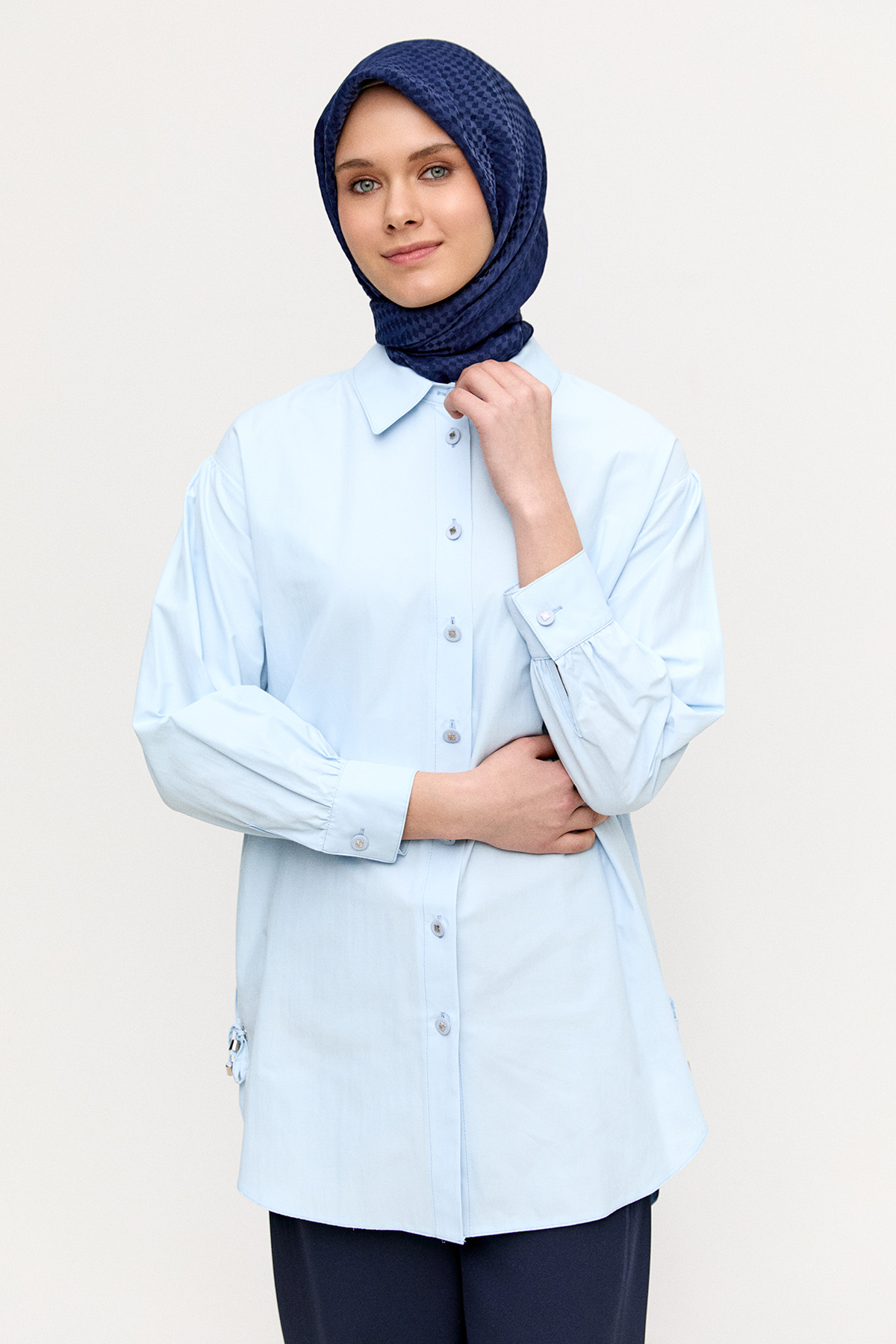 Bağcık Detaylı Tunik, Tesettür Giyim
