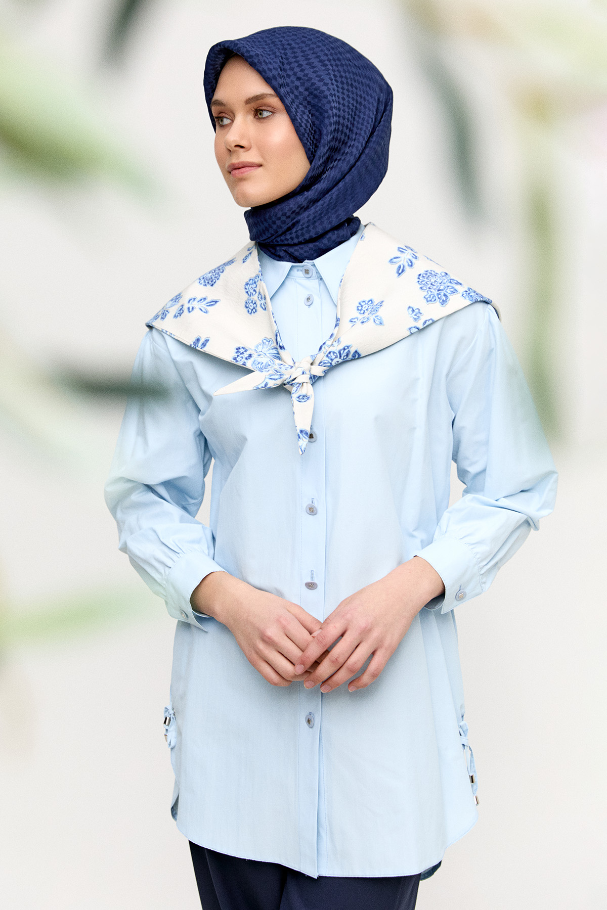 Bağcık Detaylı Tunik, Tesettür Giyim