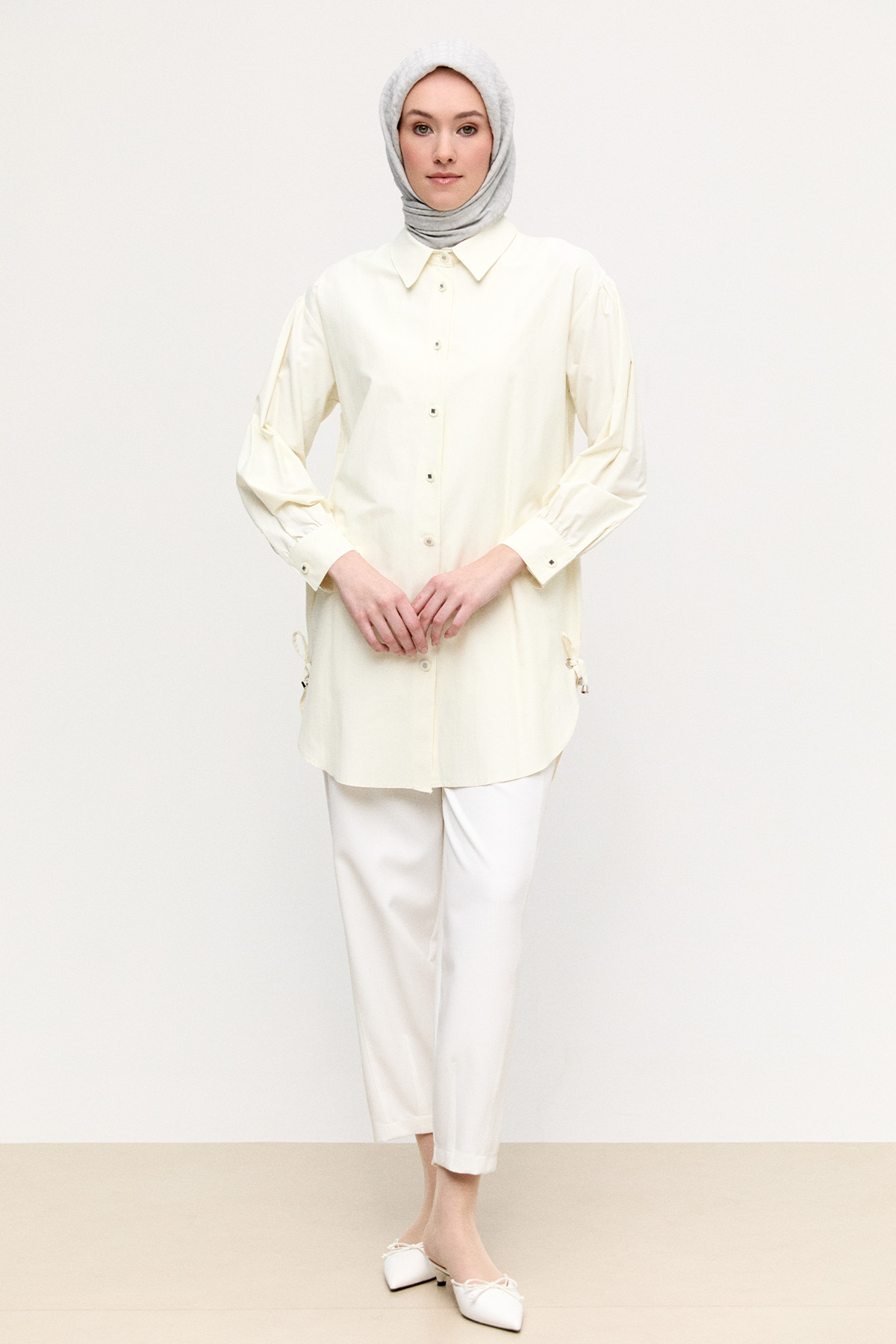 Bağcık Detaylı Tunik, Tesettür Giyim