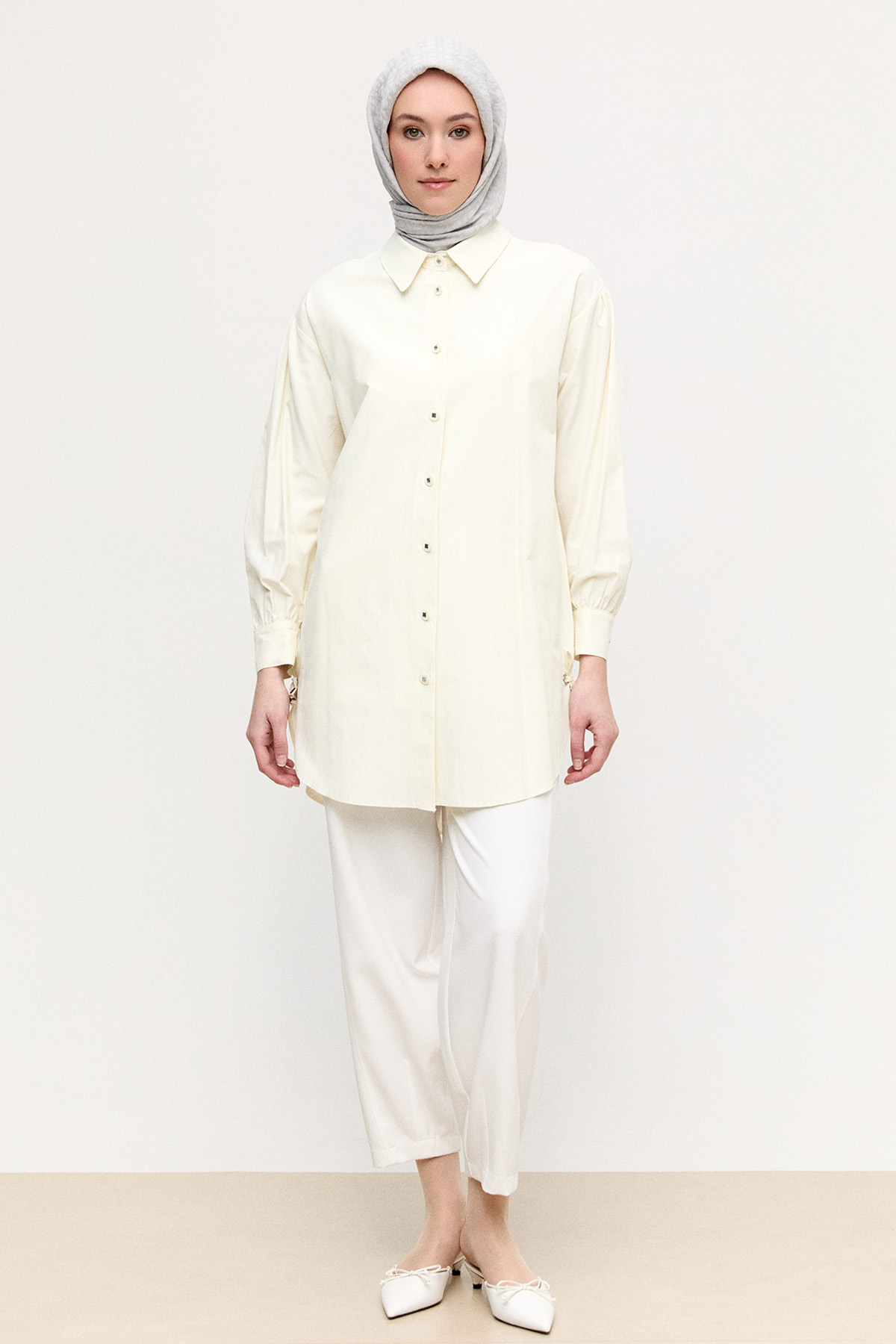 Bağcık Detaylı Tunik, Tesettür Giyim