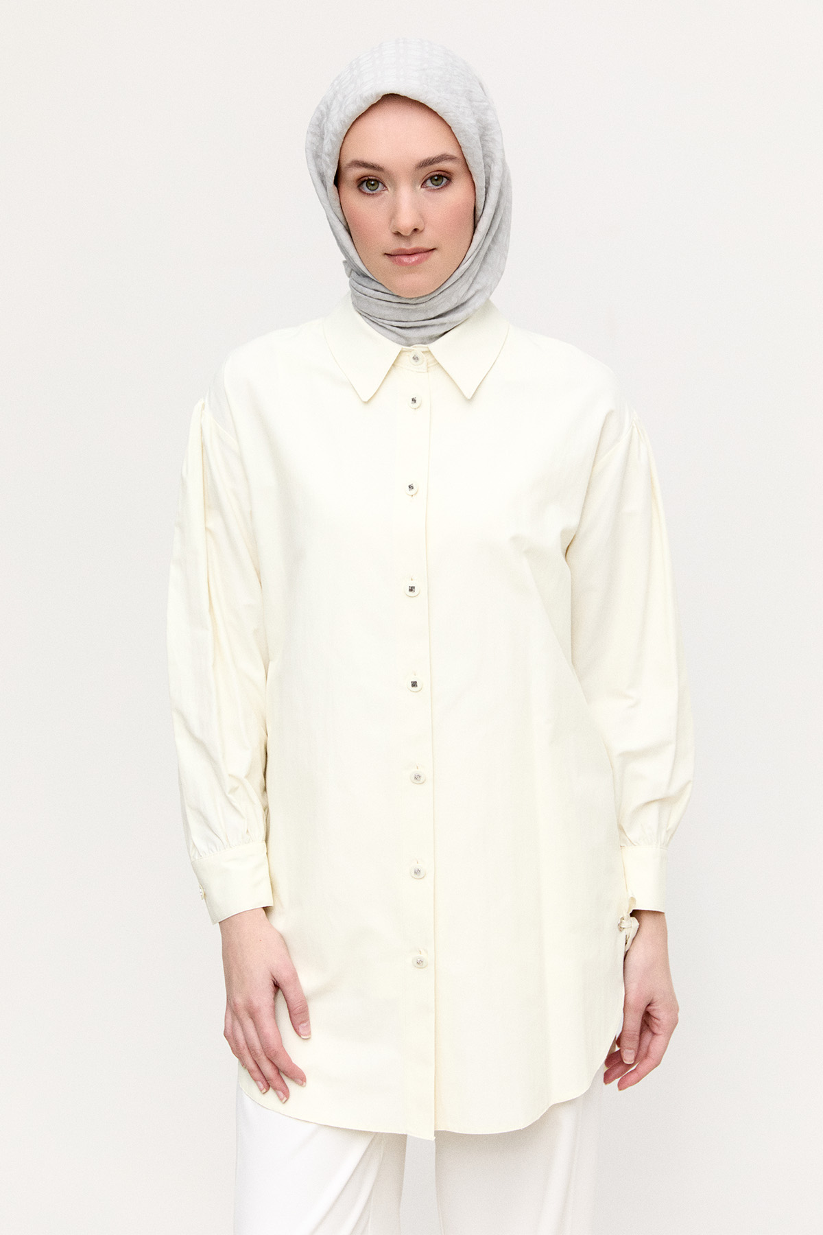 Bağcık Detaylı Tunik, Tesettür Giyim