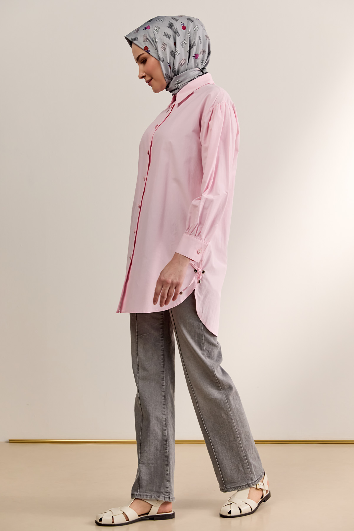 Bağcık Detaylı Tunik, Tesettür Giyim