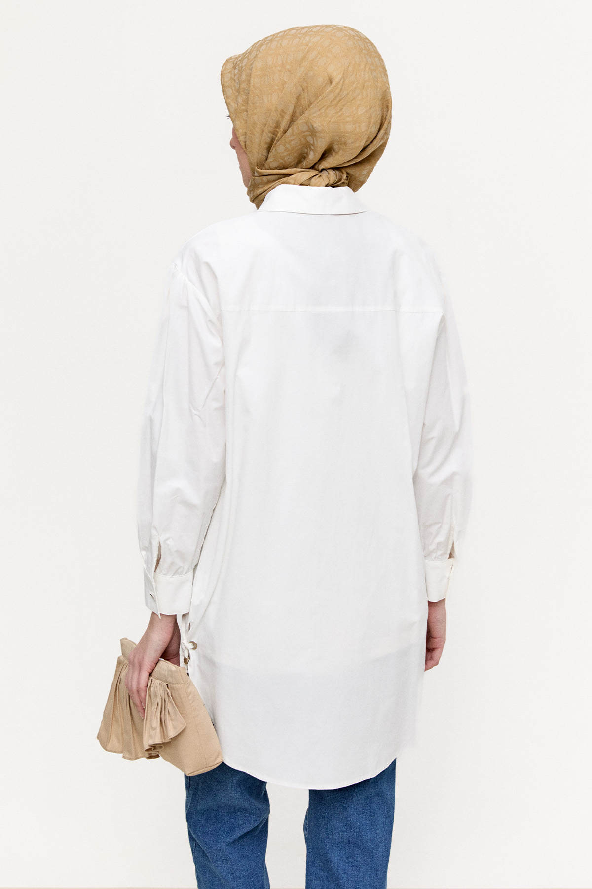 Bağcık Detaylı Tunik, Tesettür Giyim