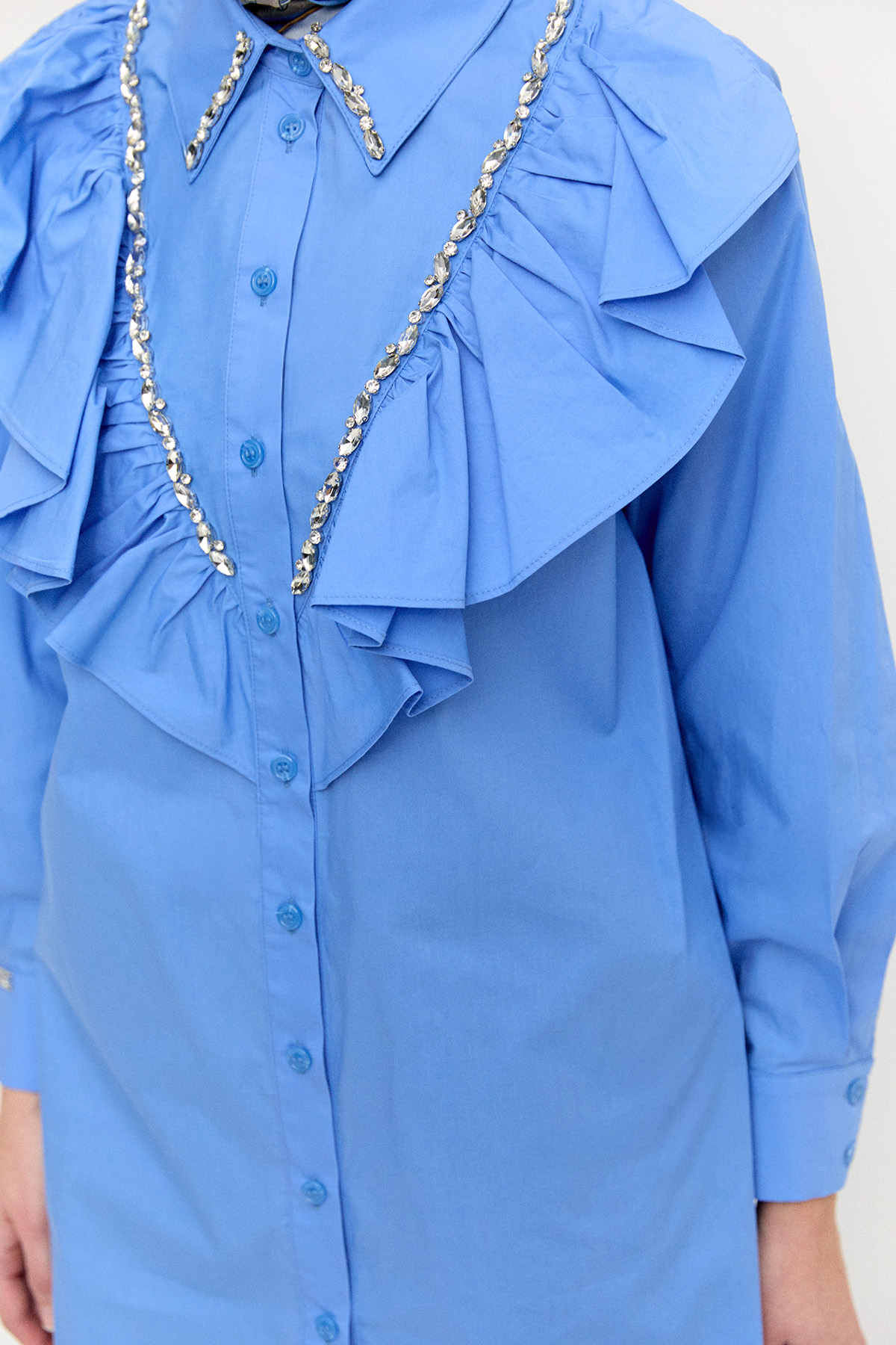 Volanlı Pamuk Tunik, Tesettür Giyim