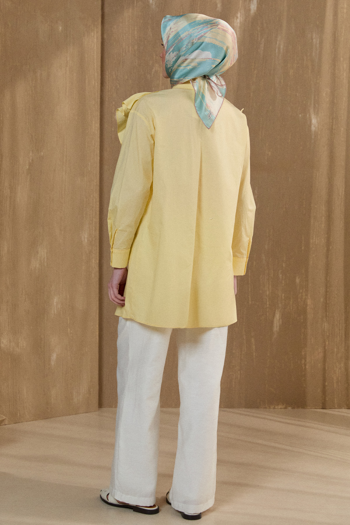 Volanlı Pamuk Tunik, Tesettür Giyim