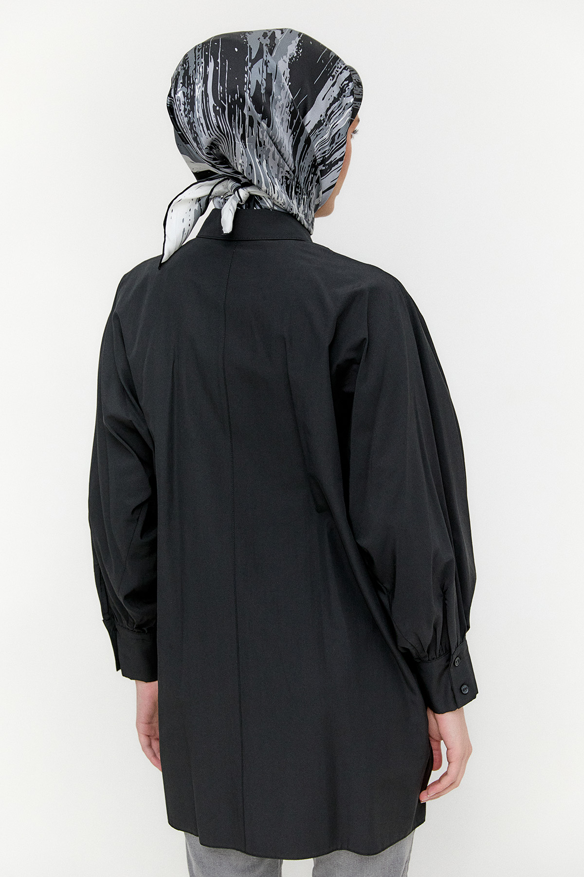 Taşlı Allerli Pamuklu Tunik, Tesettür Giyim