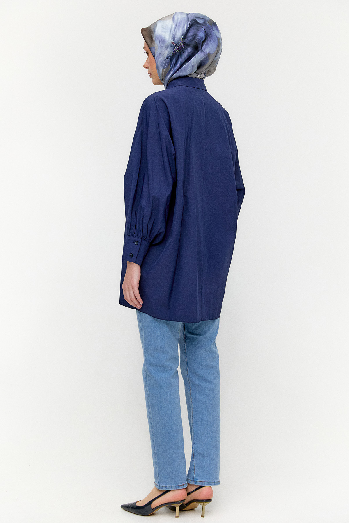 Taşlı Allerli Pamuklu Tunik, Tesettür Giyim