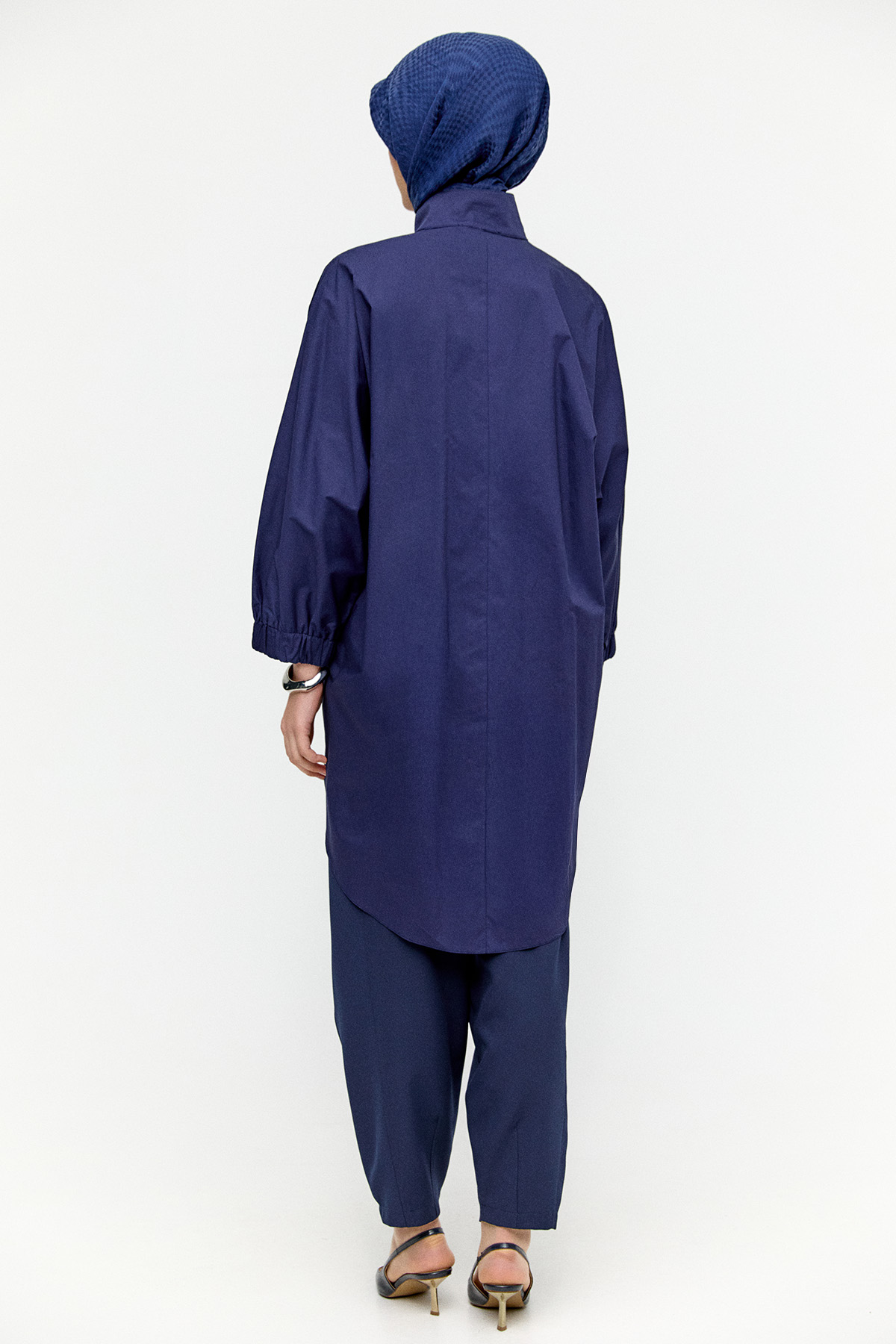 Yüksek Yakalı Pamuk Tunik, Tesettür Giyim