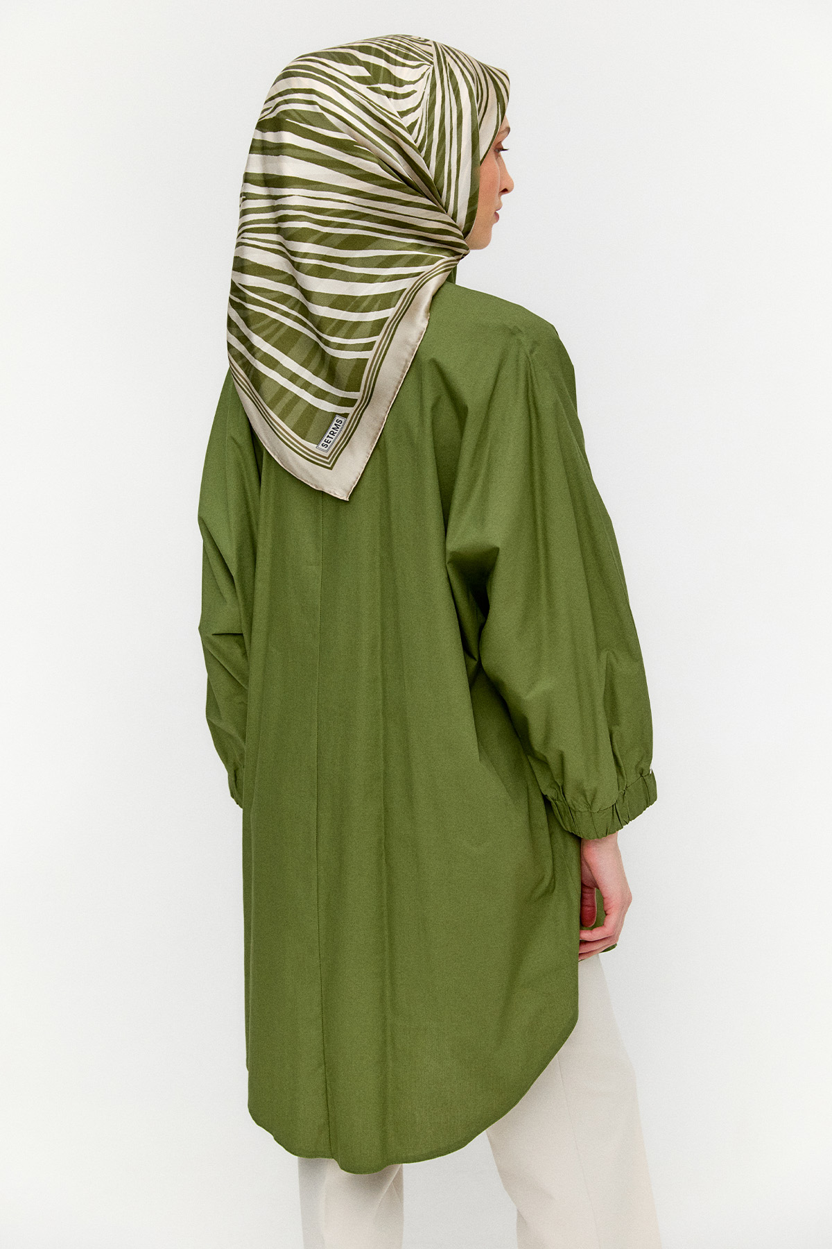 Yüksek Yakalı Pamuk Tunik, Tesettür Giyim