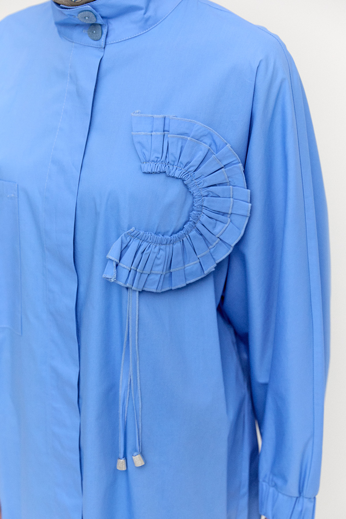 Yüksek Yakalı Pamuk Tunik, Tesettür Giyim