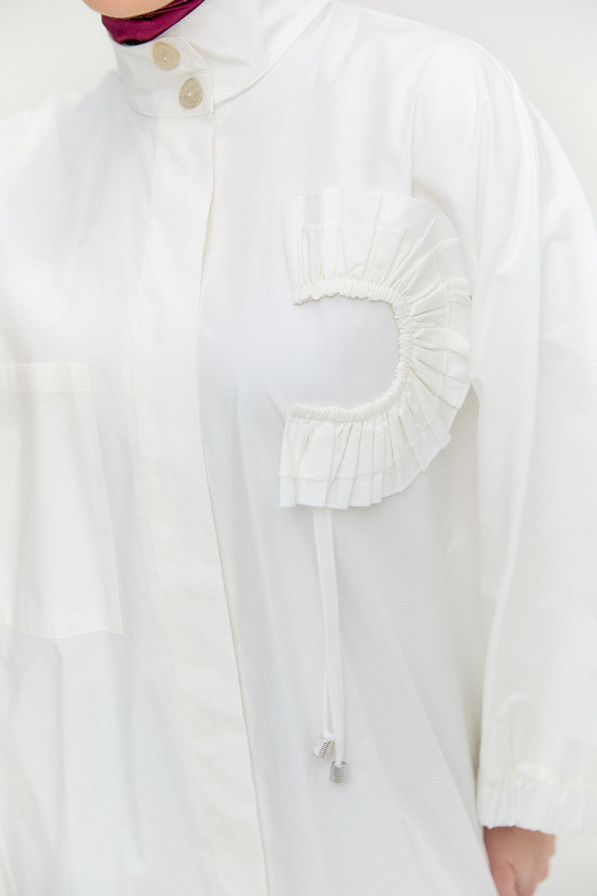 Yüksek Yakalı Pamuk Tunik, Tesettür Giyim