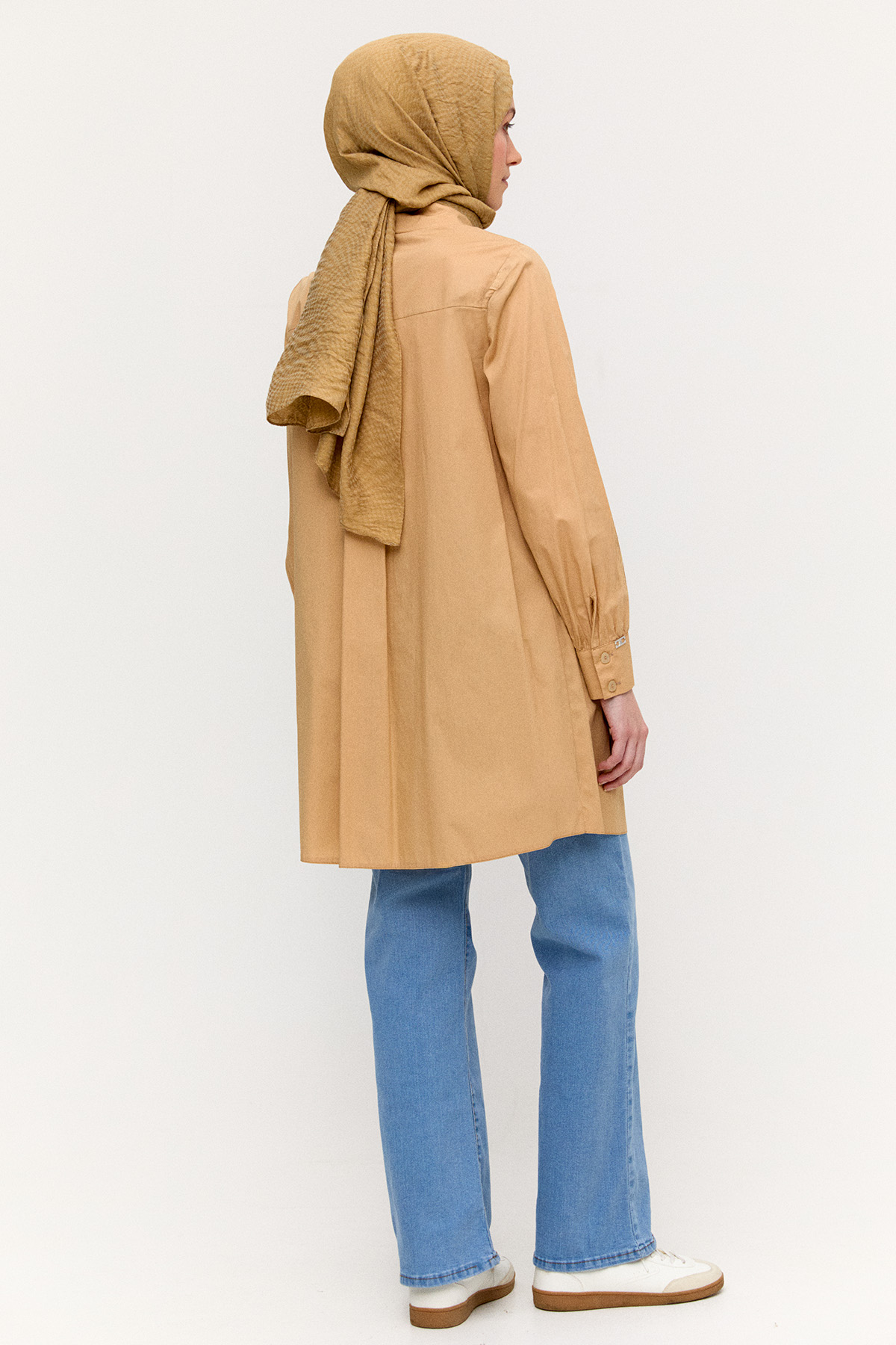 Volan Aplikeli Pamuk Tunik, Tesettür Giyim