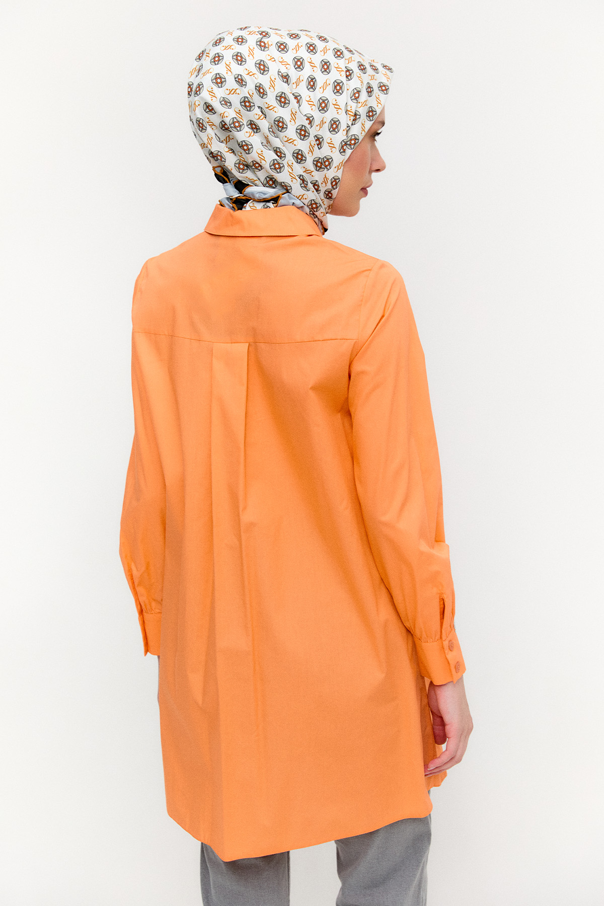 Volan Aplikeli Pamuk Tunik, Tesettür Giyim