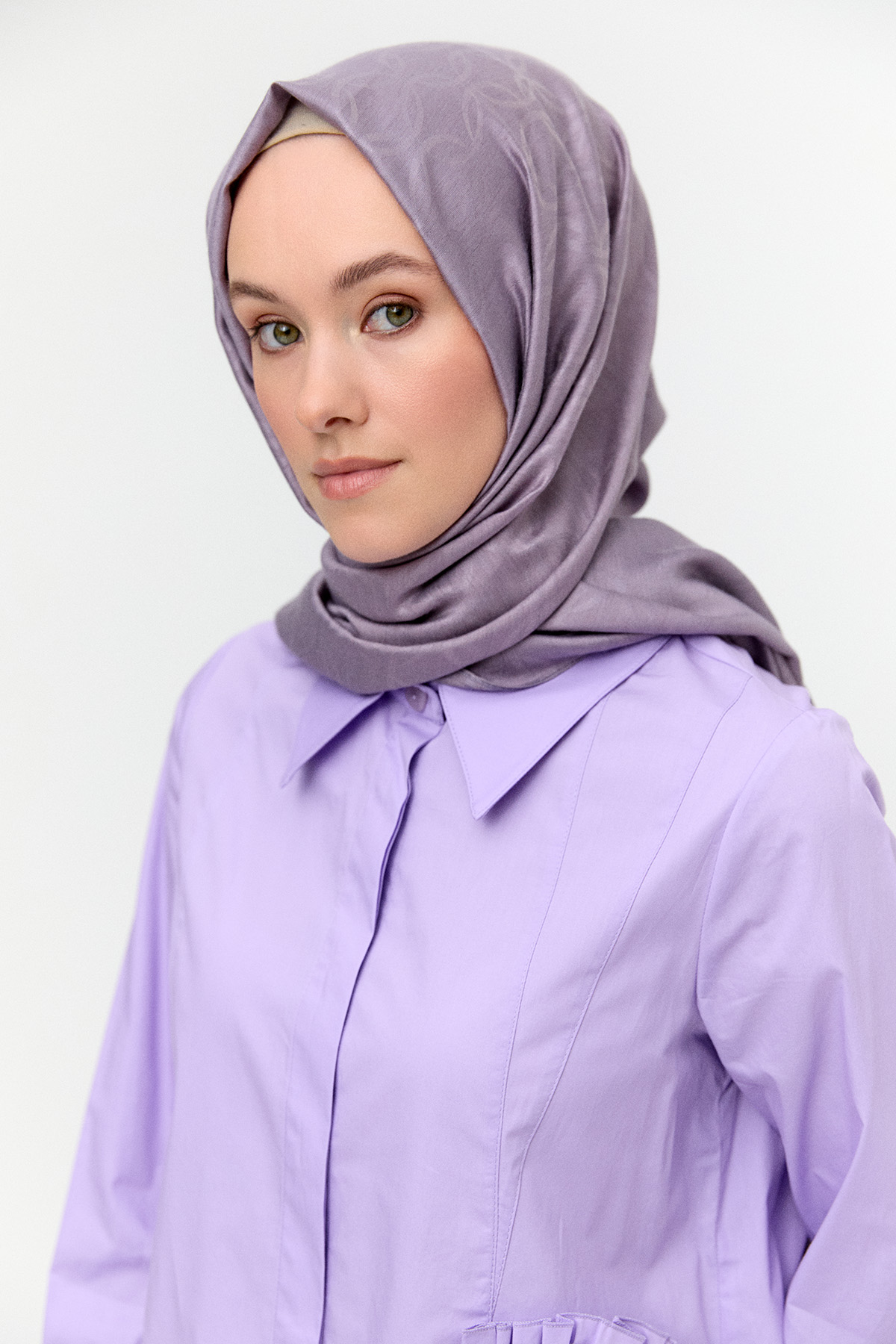 Volan Aplikeli Pamuk Tunik, Tesettür Giyim