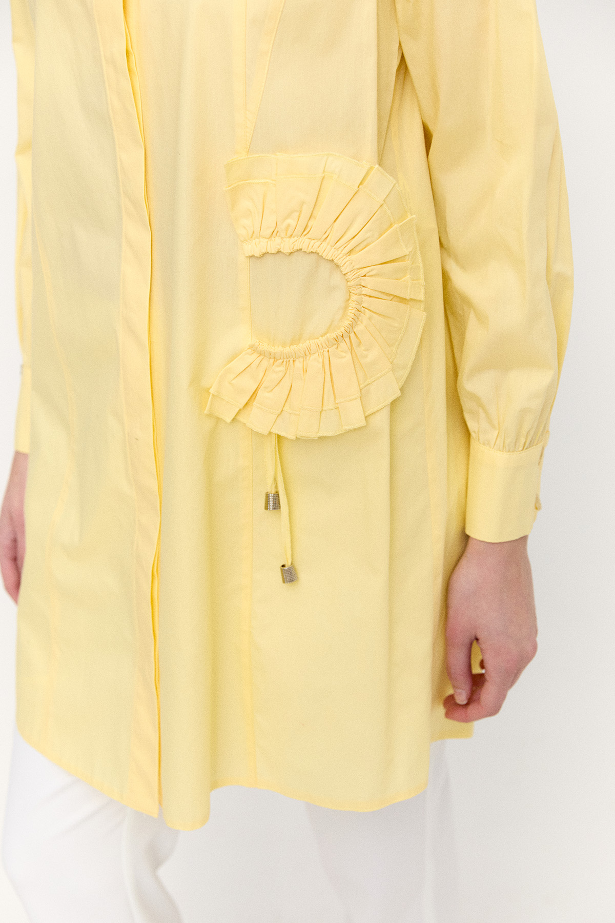 Volan Aplikeli Pamuk Tunik, Tesettür Giyim