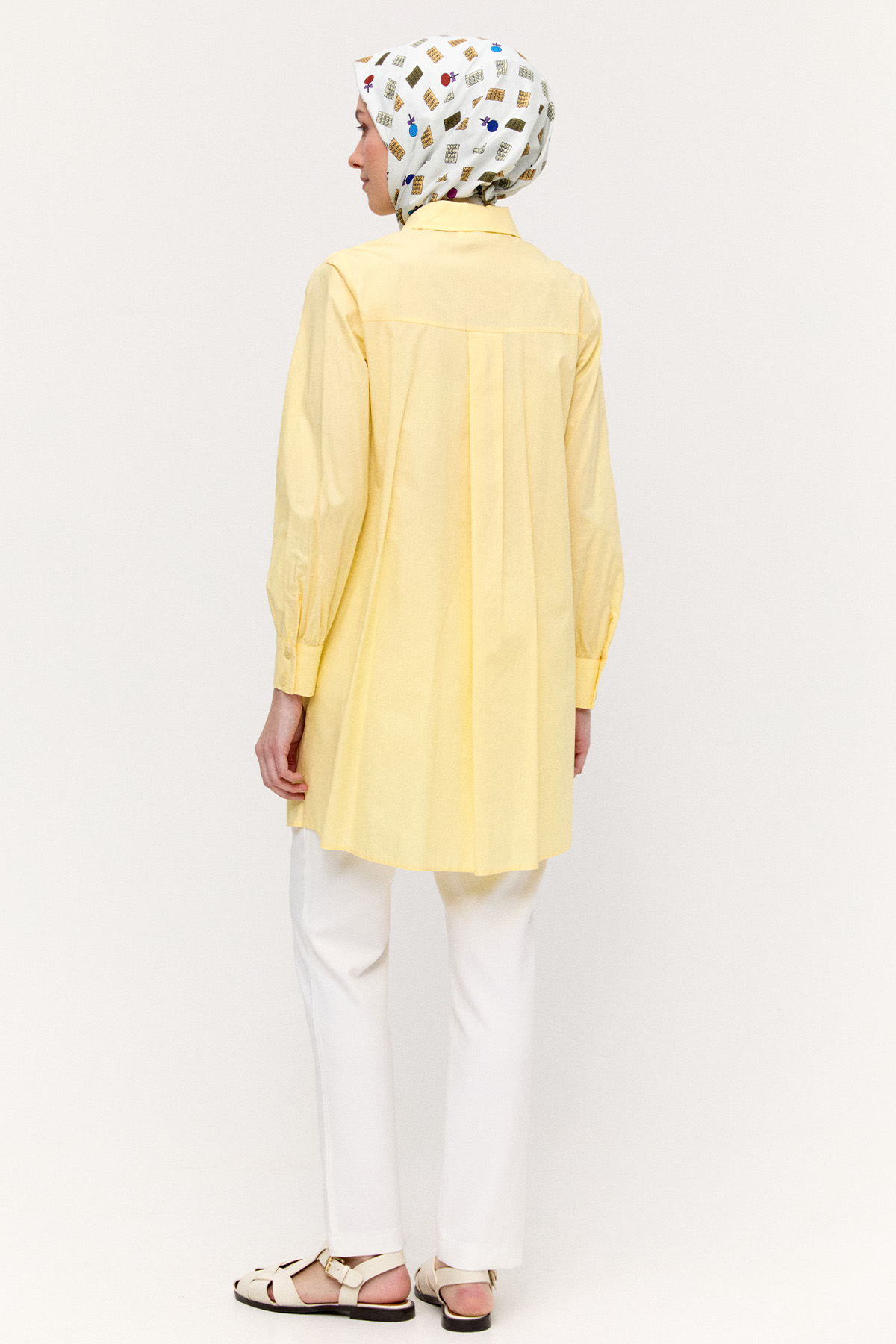 Volan Aplikeli Pamuk Tunik, Tesettür Giyim