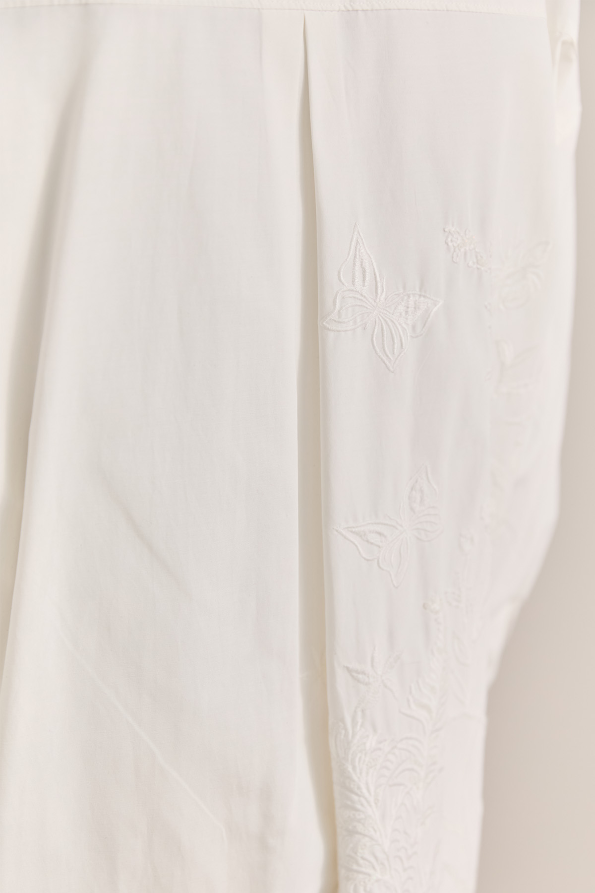Nakış Detaylı Oversize Pamuklu Tunik, Tesettür Giyim