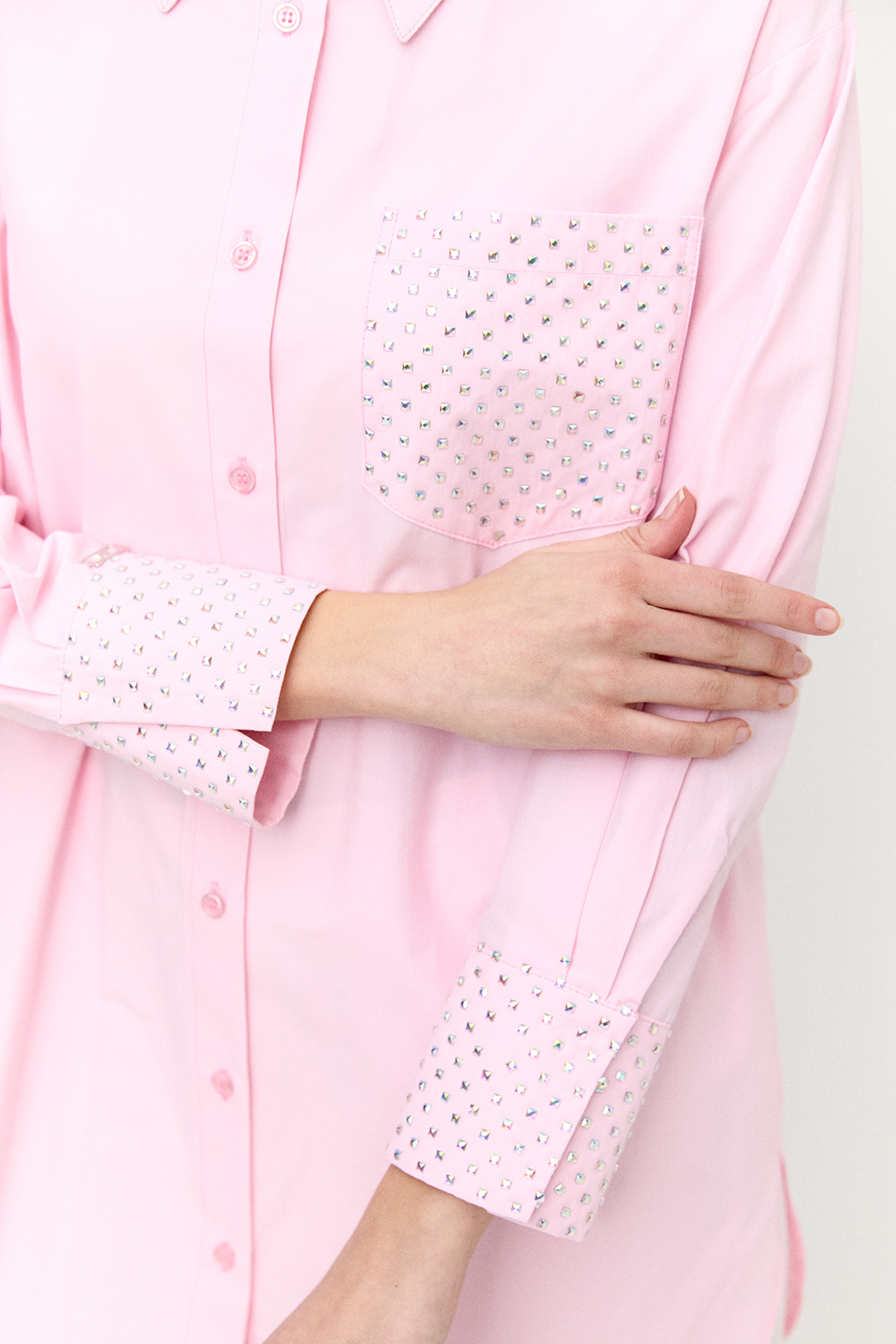 Hotfix Baskılı Pamuklu Tunik, Tesettür Giyim