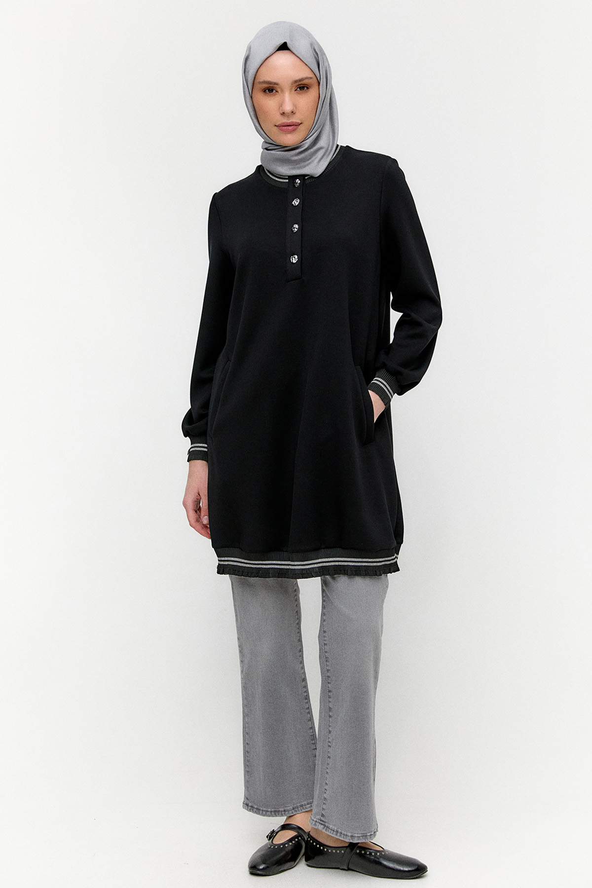 Ribanalı Modal Tunik, Tesettür Giyim