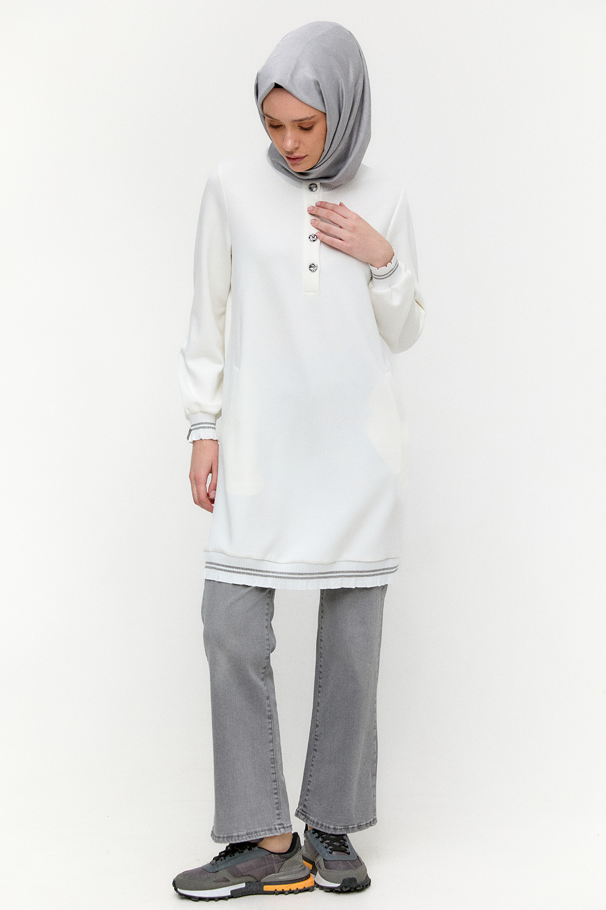 Ribanalı Modal Tunik, Tesettür Giyim