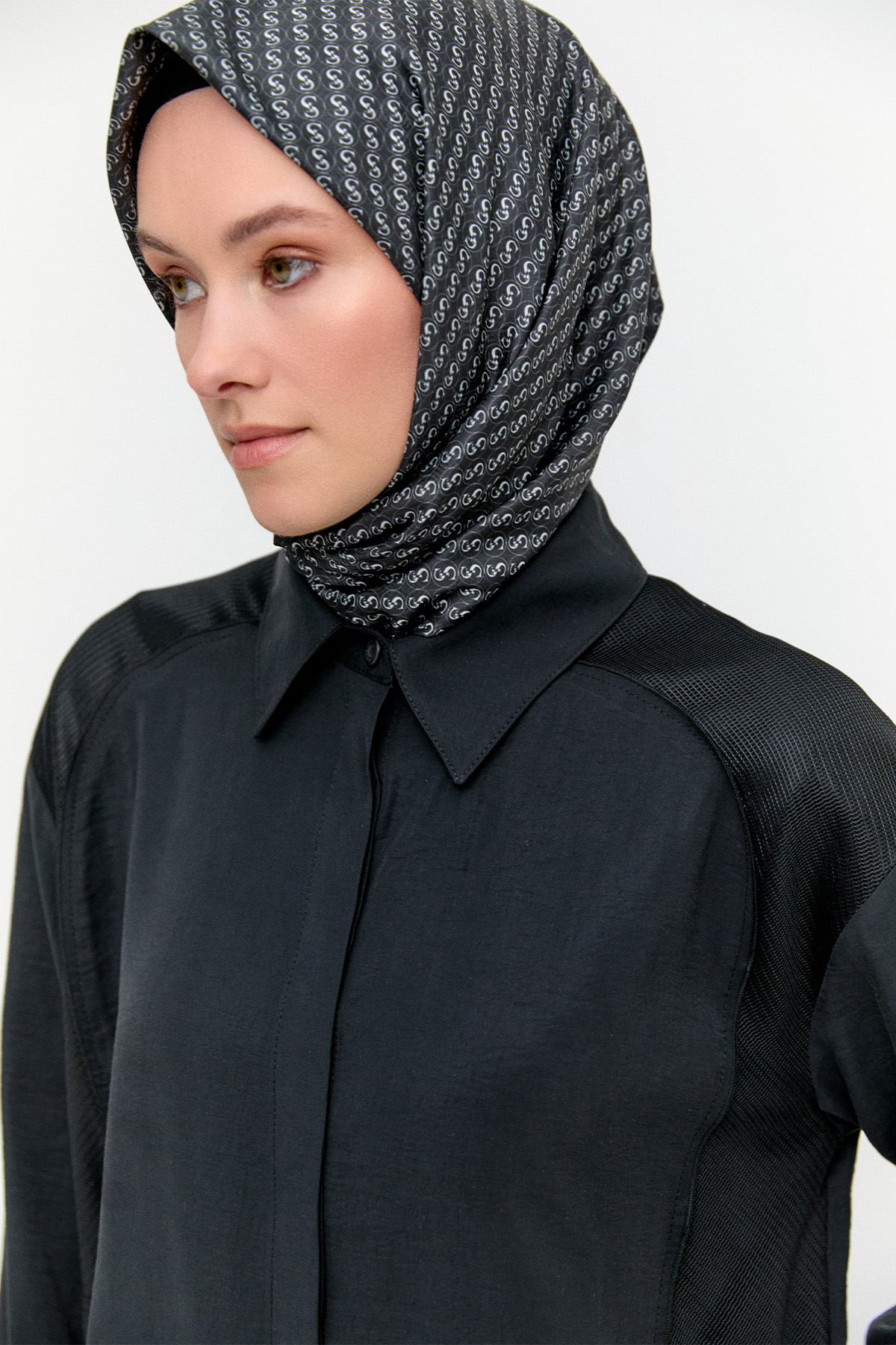 File Detaylı Modal Tunik, Tesettür Giyim