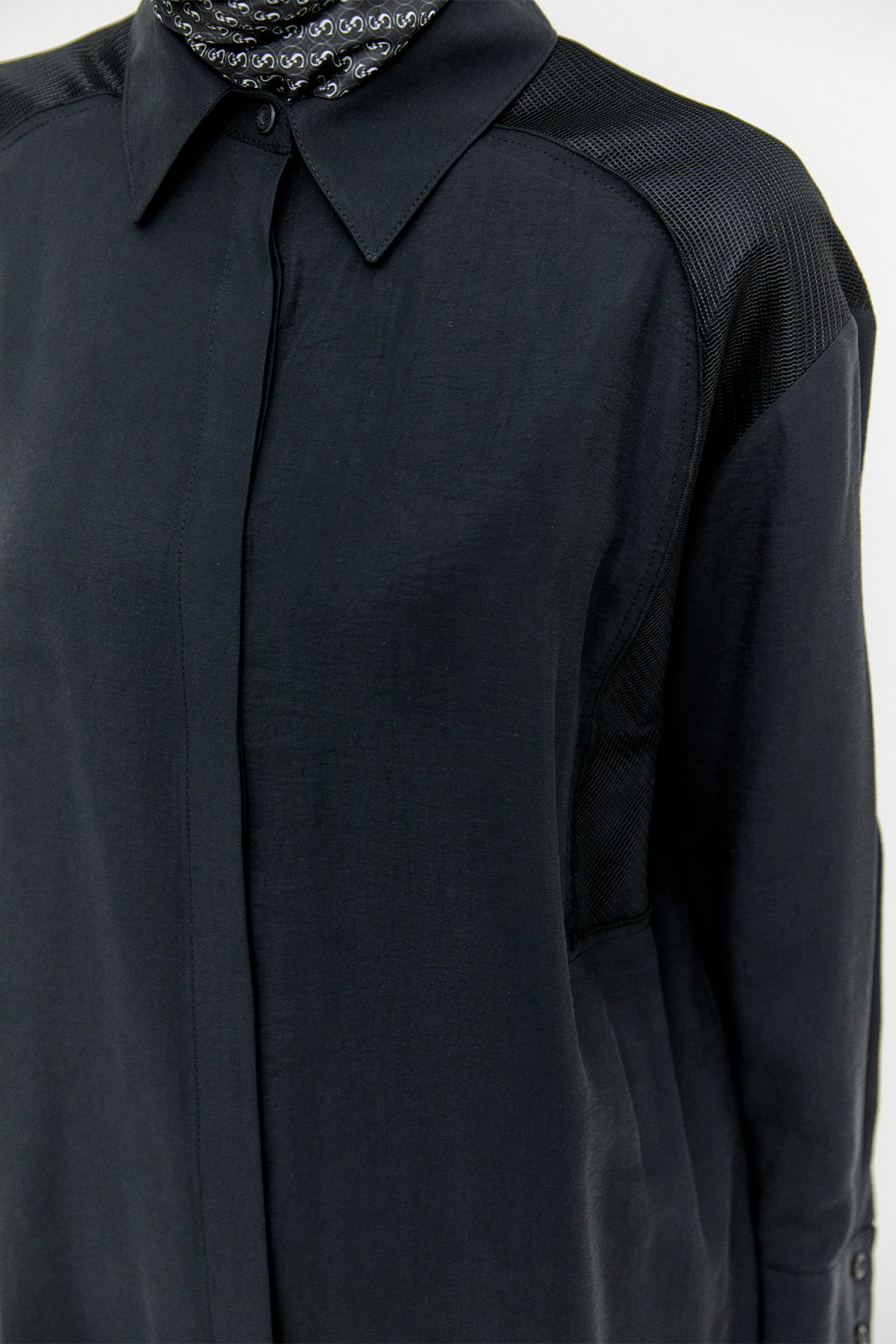 File Detaylı Modal Tunik, Tesettür Giyim