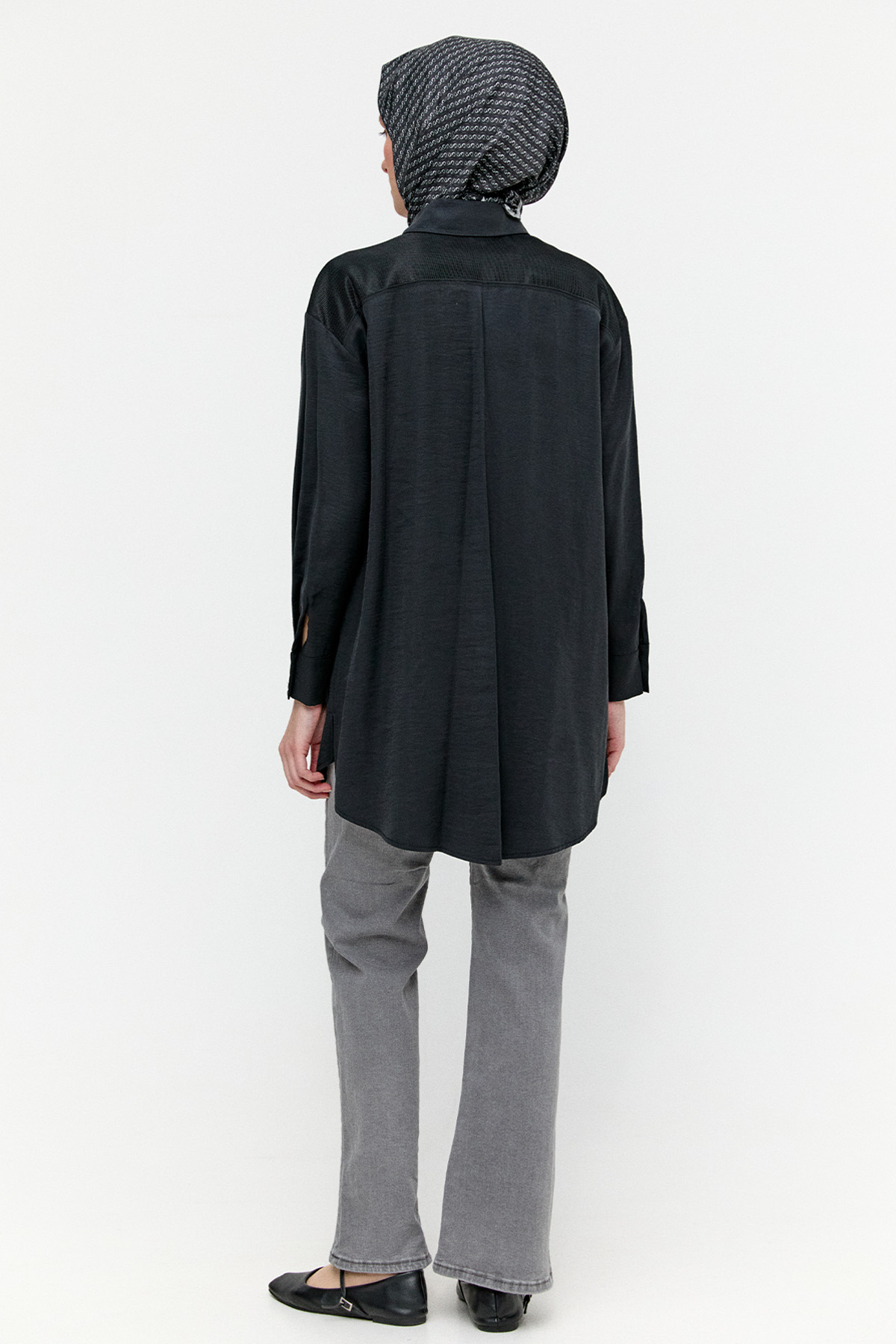 File Detaylı Modal Tunik, Tesettür Giyim