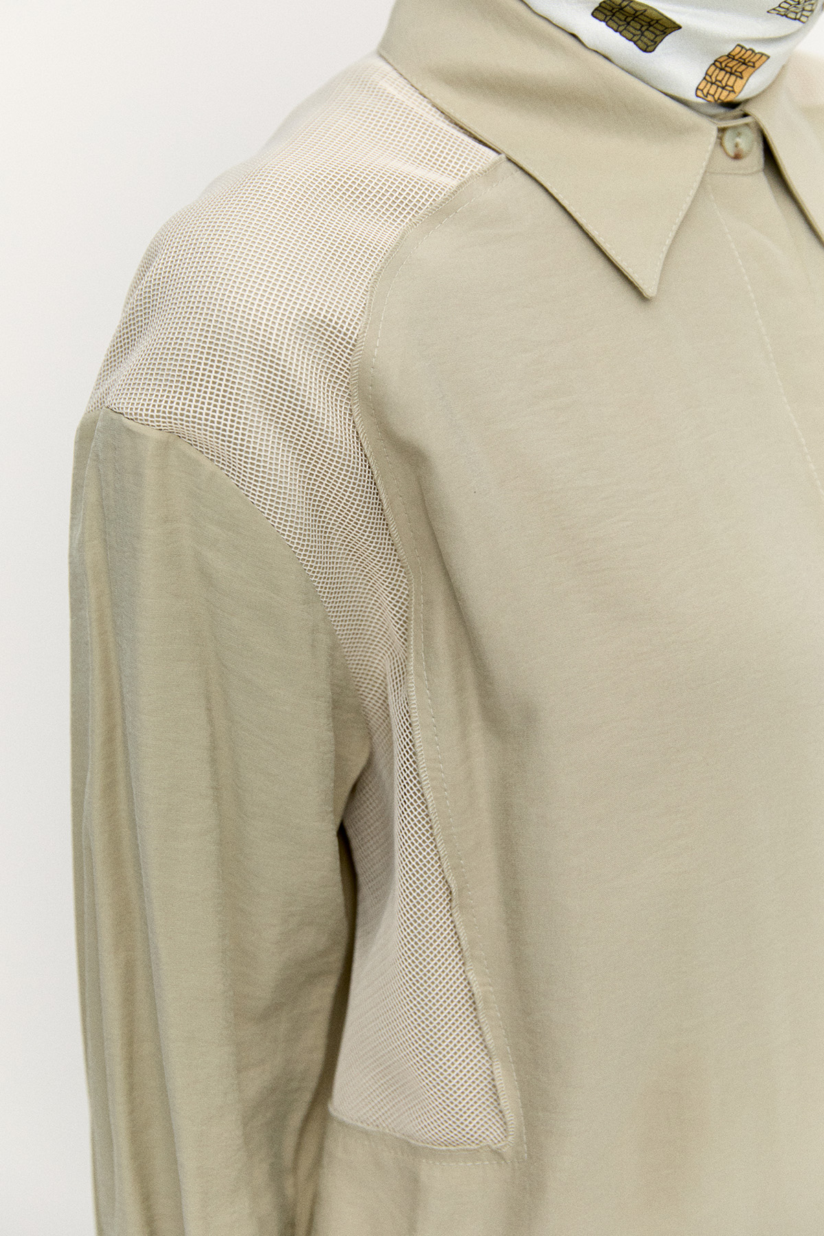 File Detaylı Modal Tunik, Tesettür Giyim