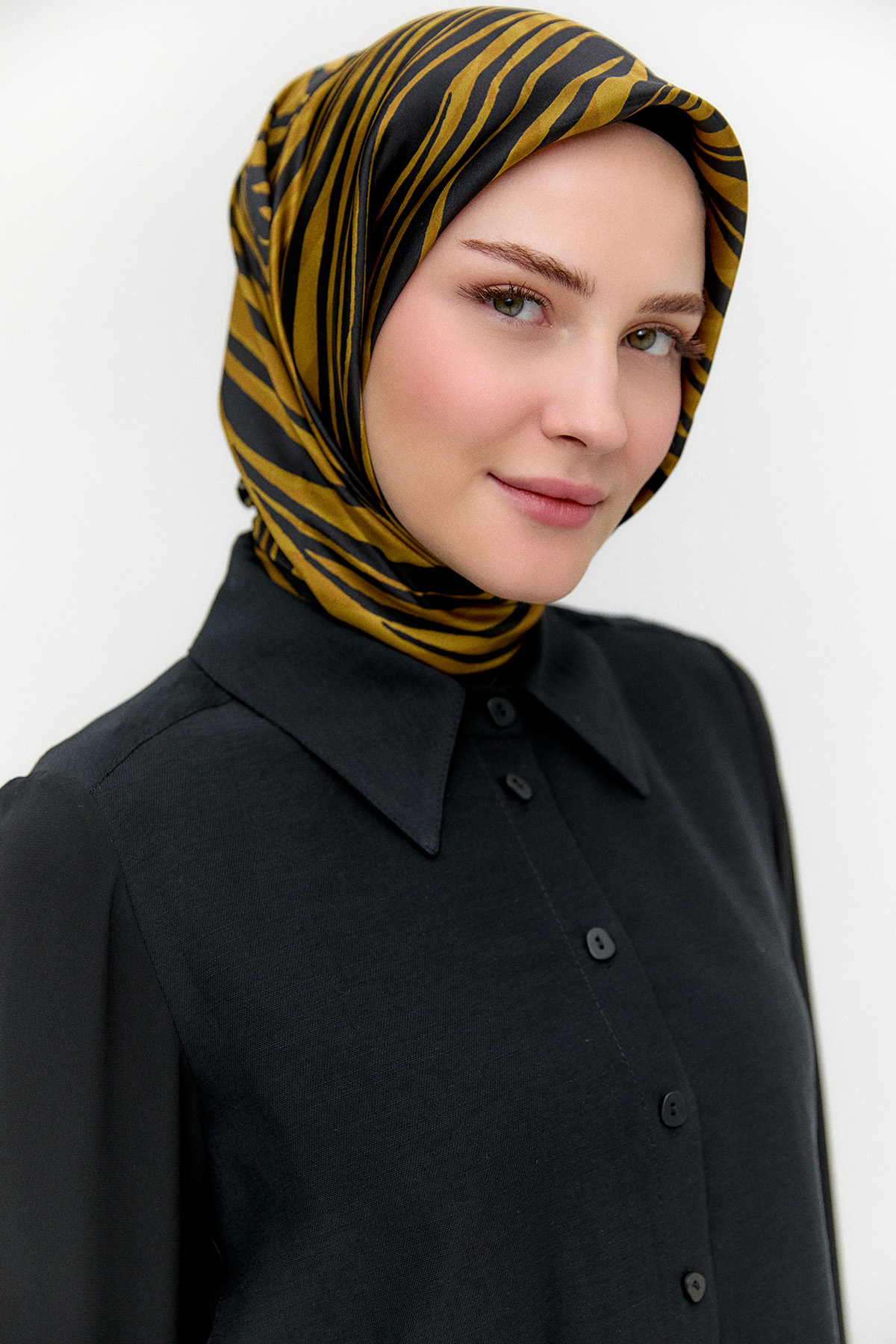 Şifon Detaylı Keten Tunik, Tesettür Giyim