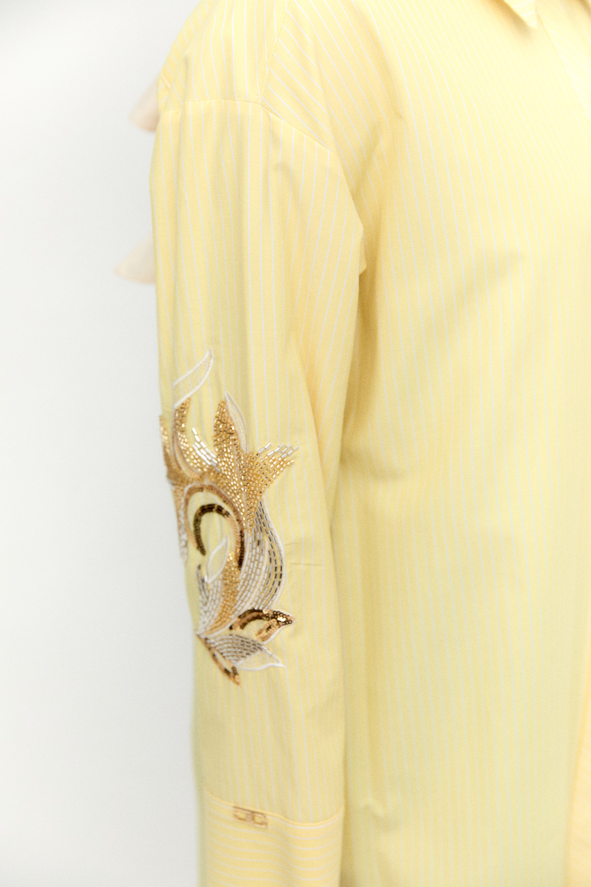 Boncuk Nakışlı Pamuklu Uzun Tunik, Tesettür Giyim