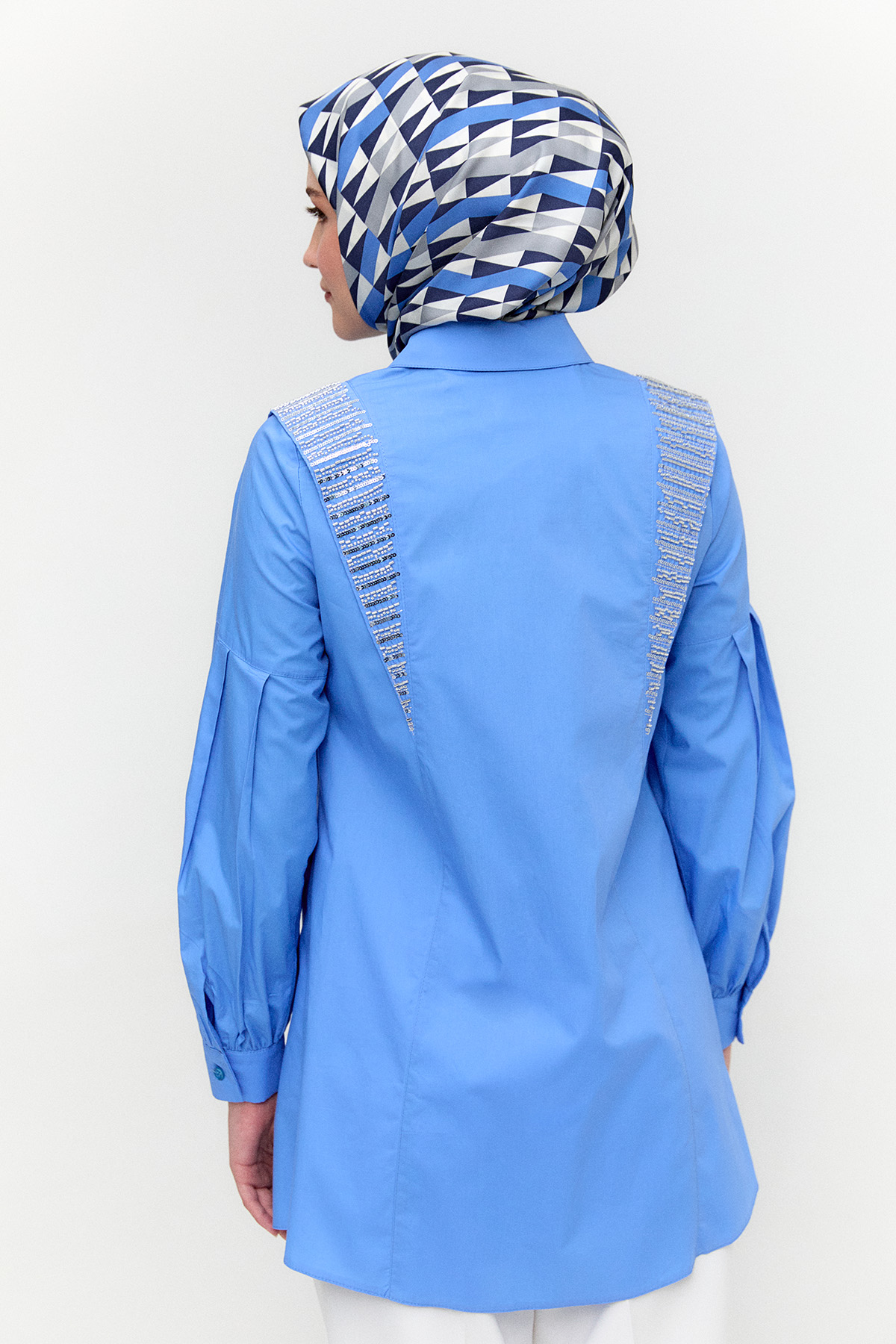 Payet Detaylı Pamuk Tunik, Tesettür Giyim