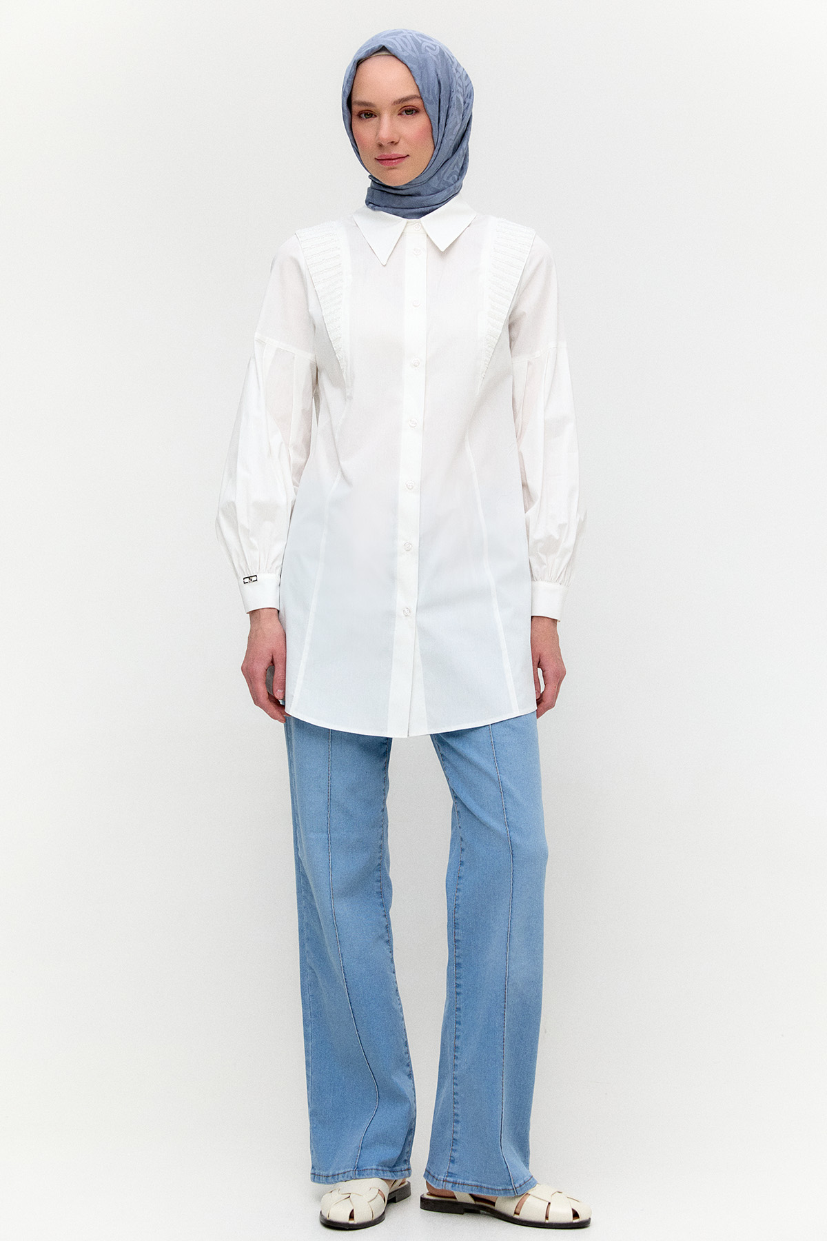 Payet Detaylı Pamuk Tunik, Tesettür Giyim