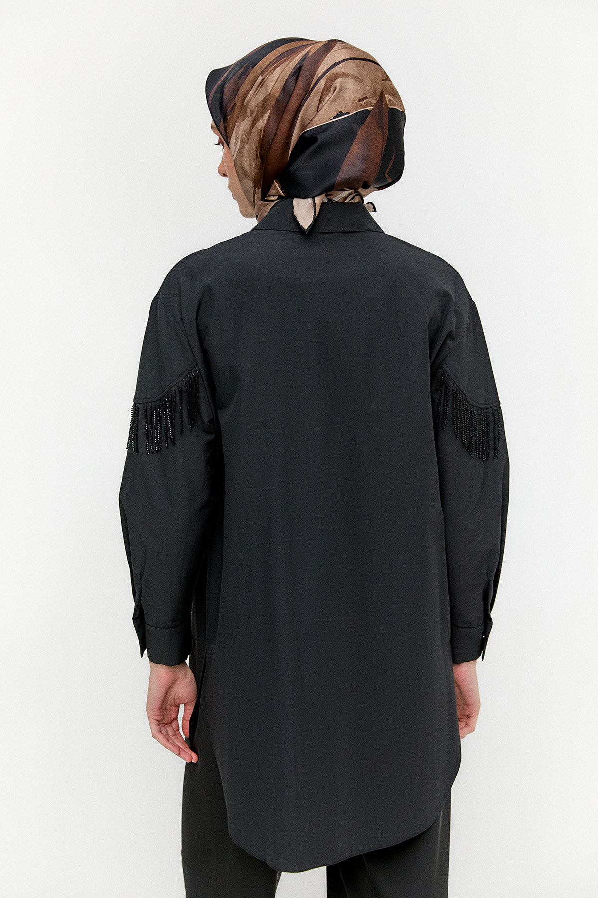 Sarkıt Taşlı Pamuklu Tunik, Tesettür Giyim