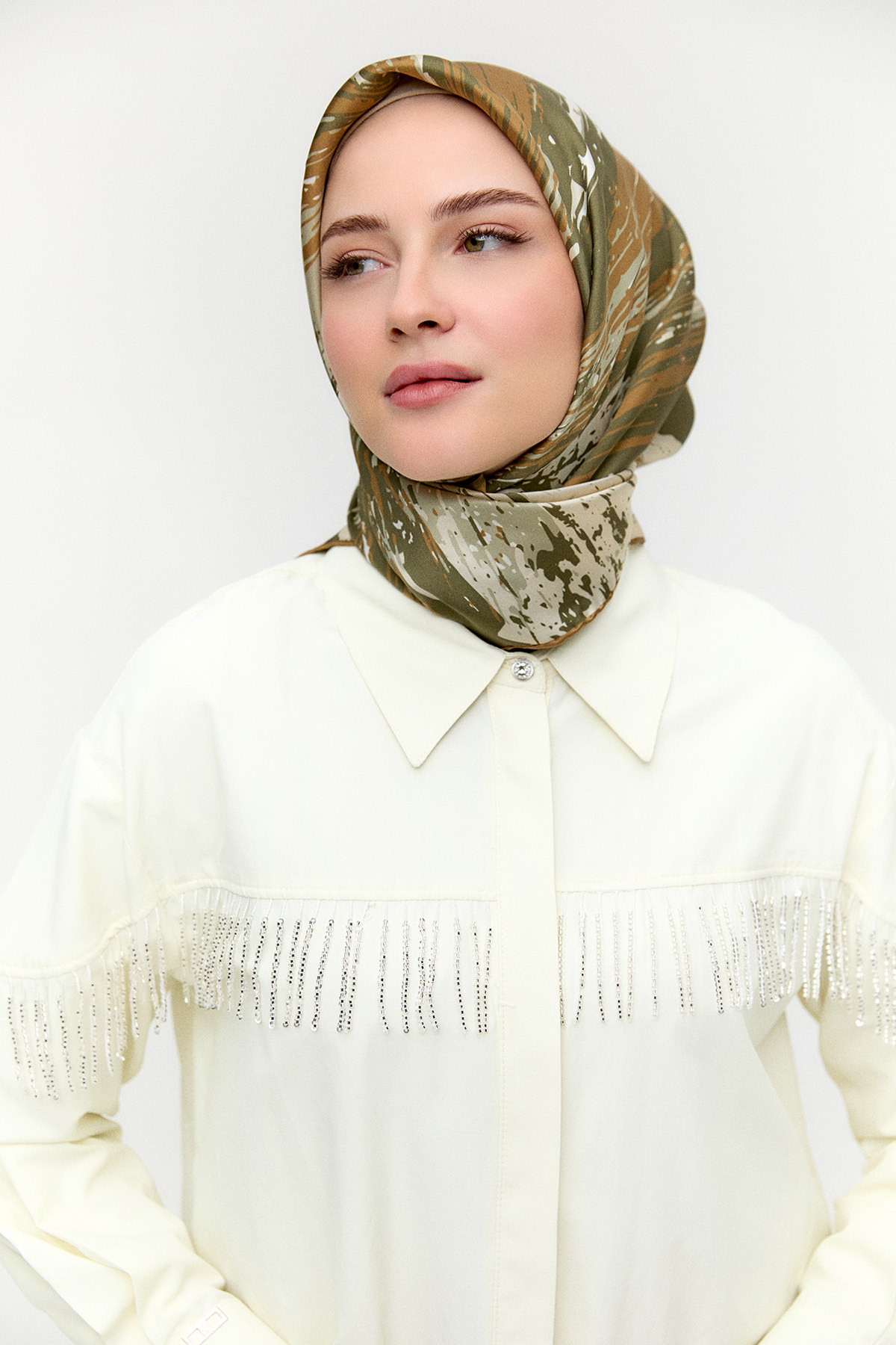 Sarkıt Taşlı Pamuklu Tunik, Tesettür Giyim